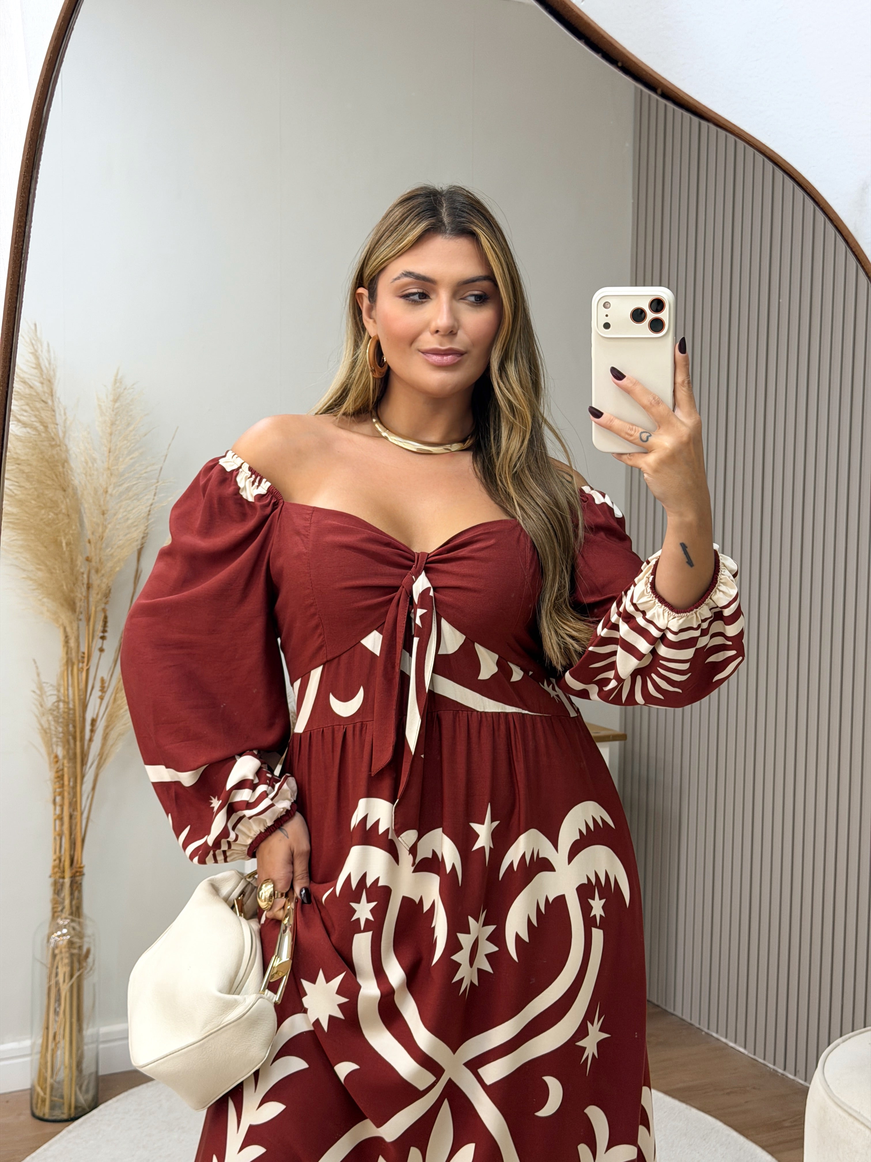 Vestido Veneza Manga Longa