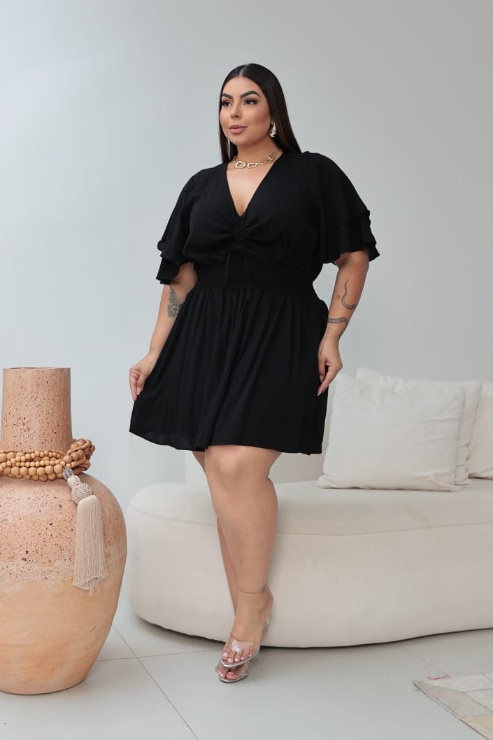 Macaquinho Shorts e Saia Léa