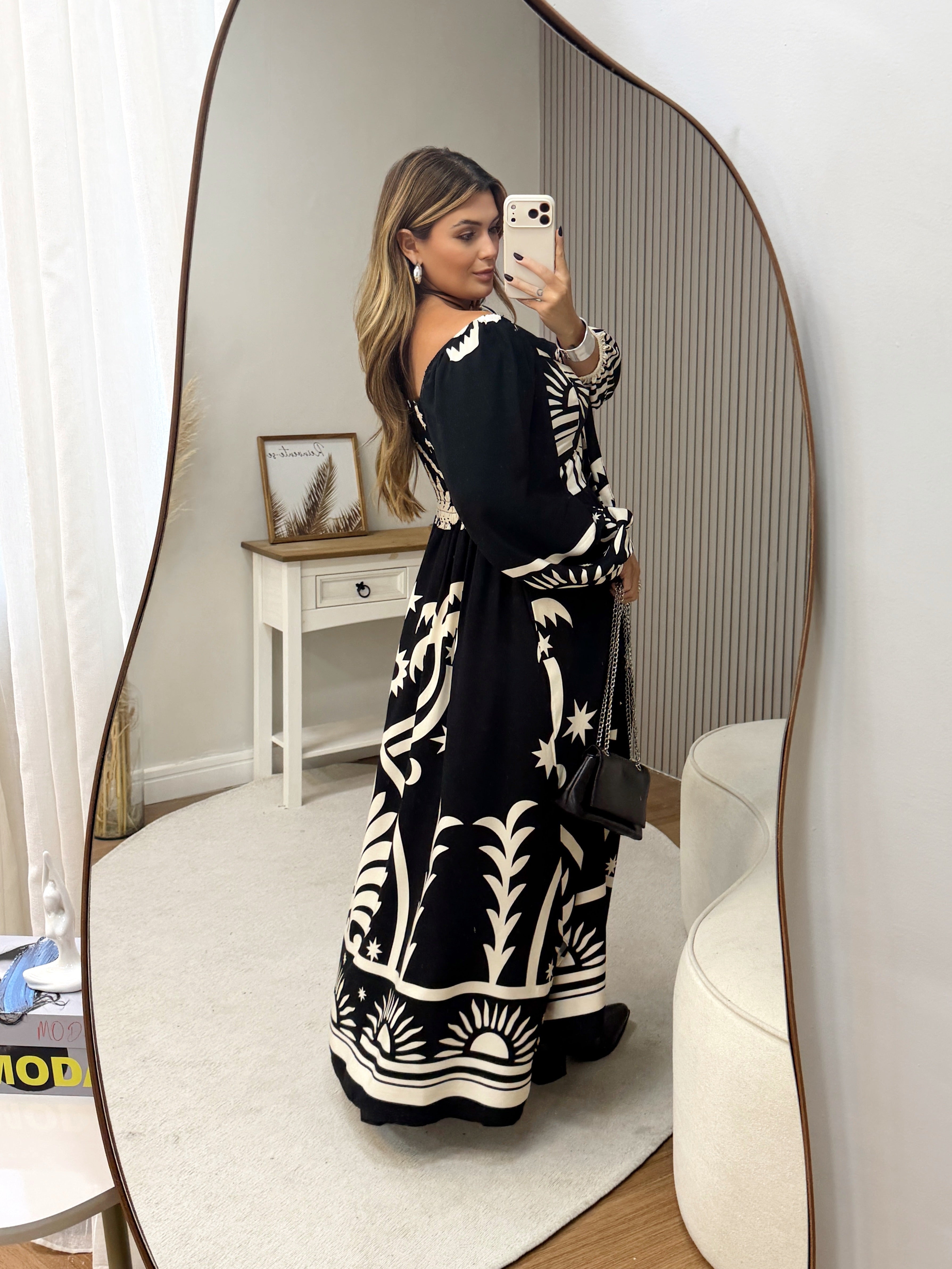 Vestido Veneza Manga Longa