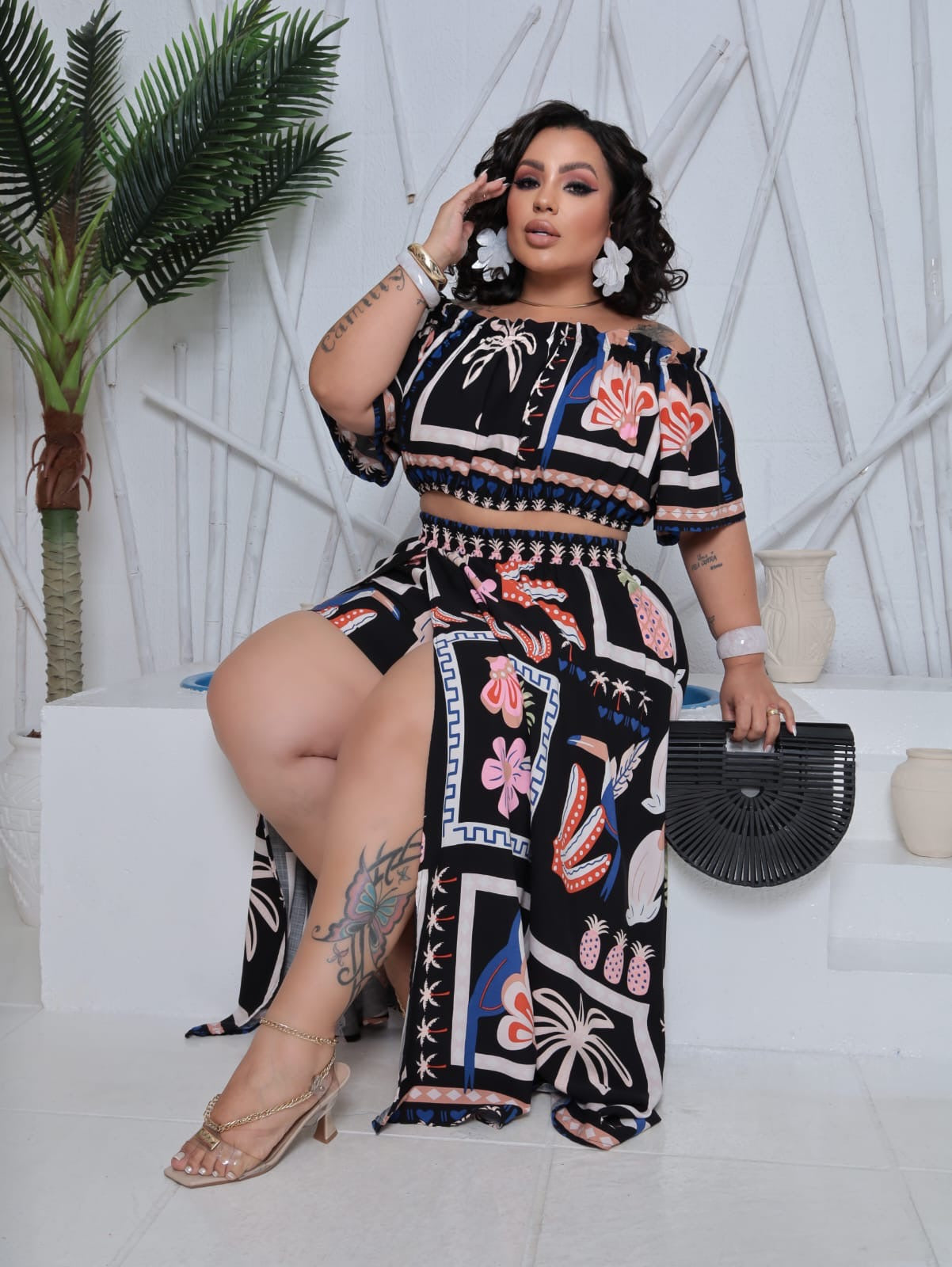 Conjunto Alícia estampado