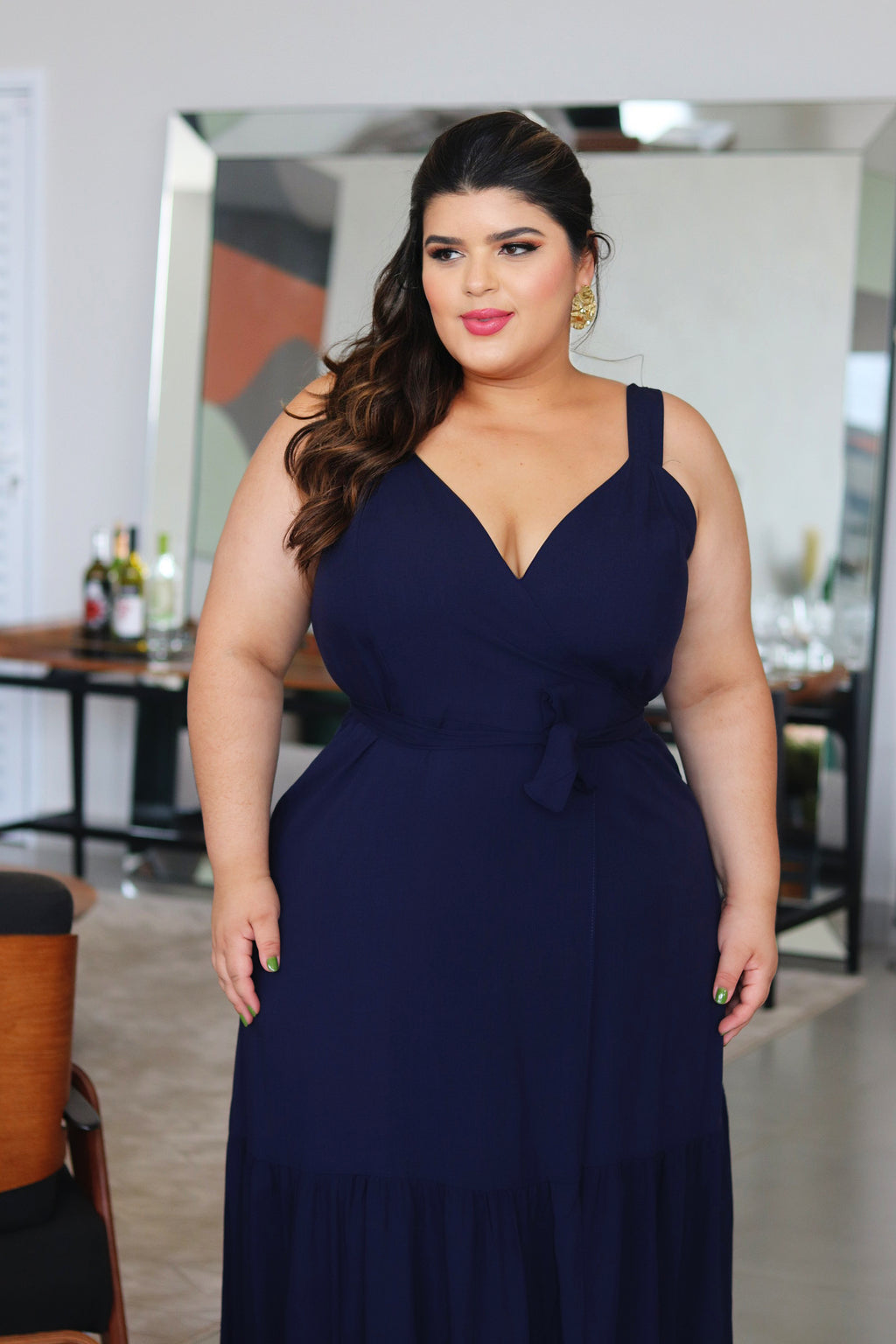 Vestido Liz Azul Marinho