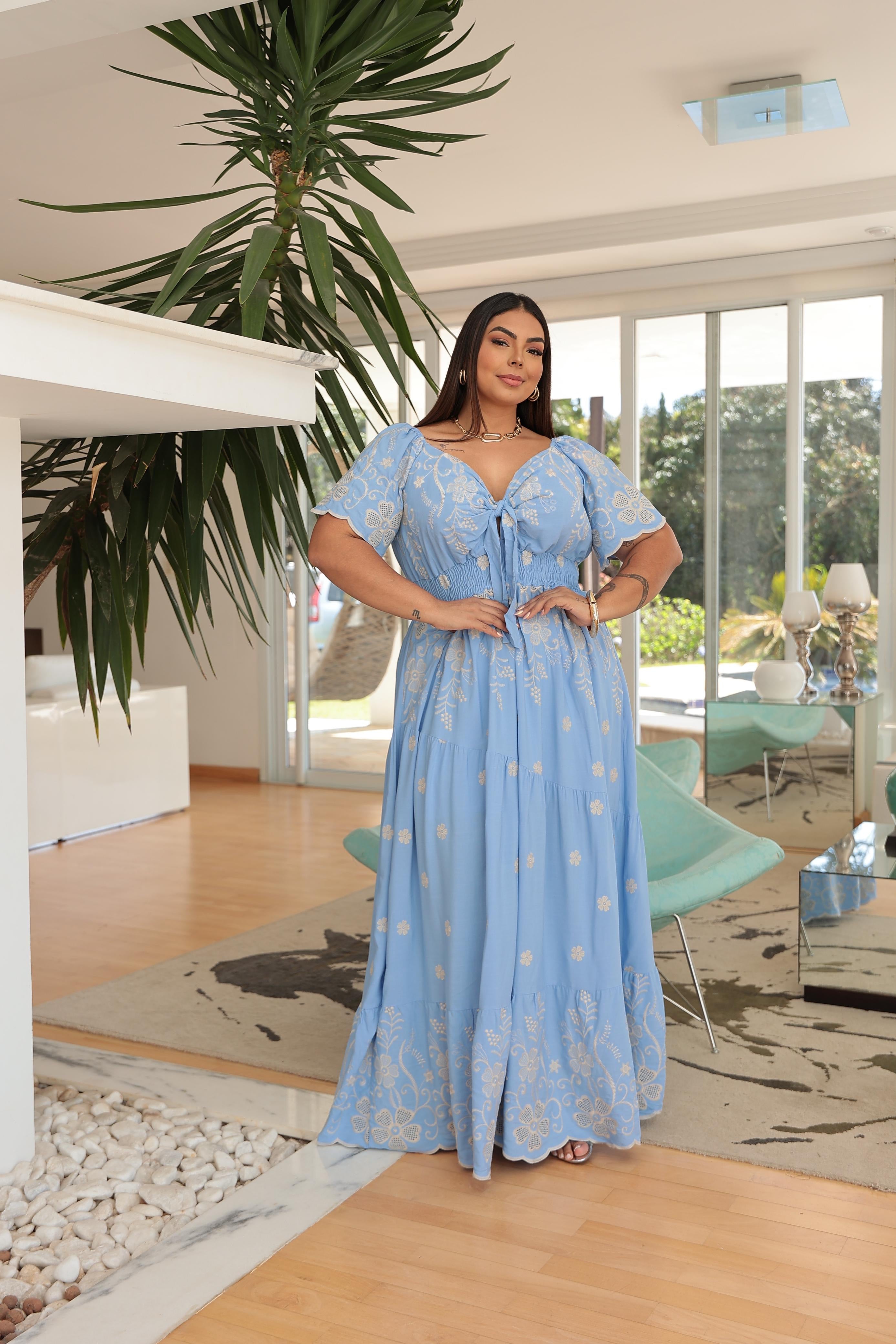 Vestido Alicy Bordado