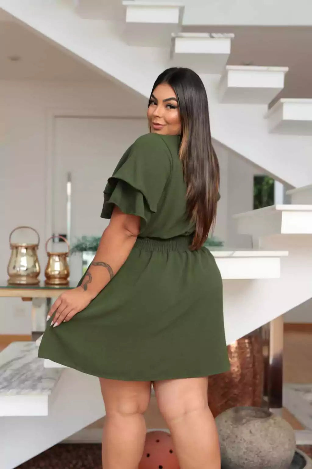 Macaquinho Shorts e Saia