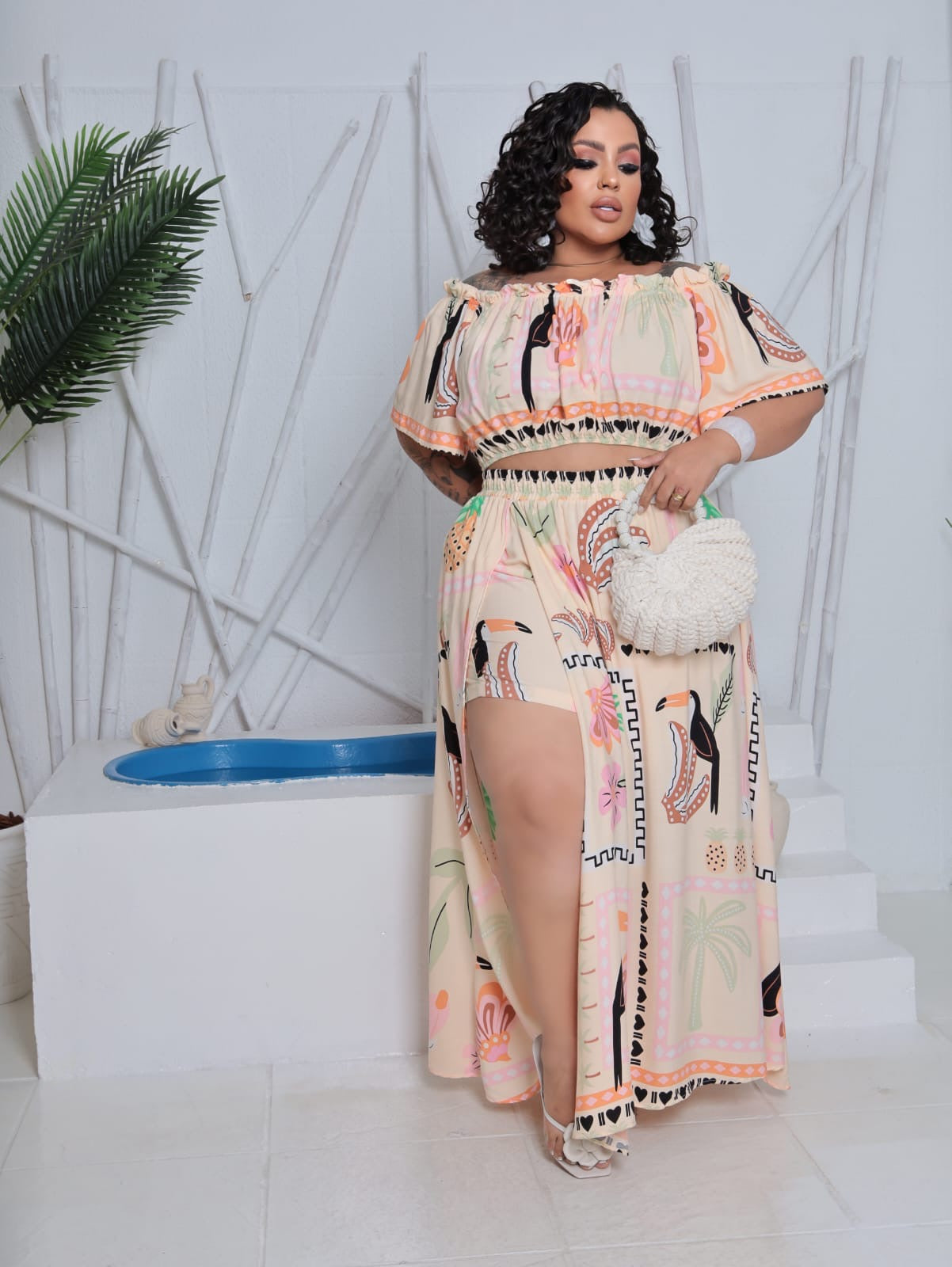 Conjunto Alícia estampado