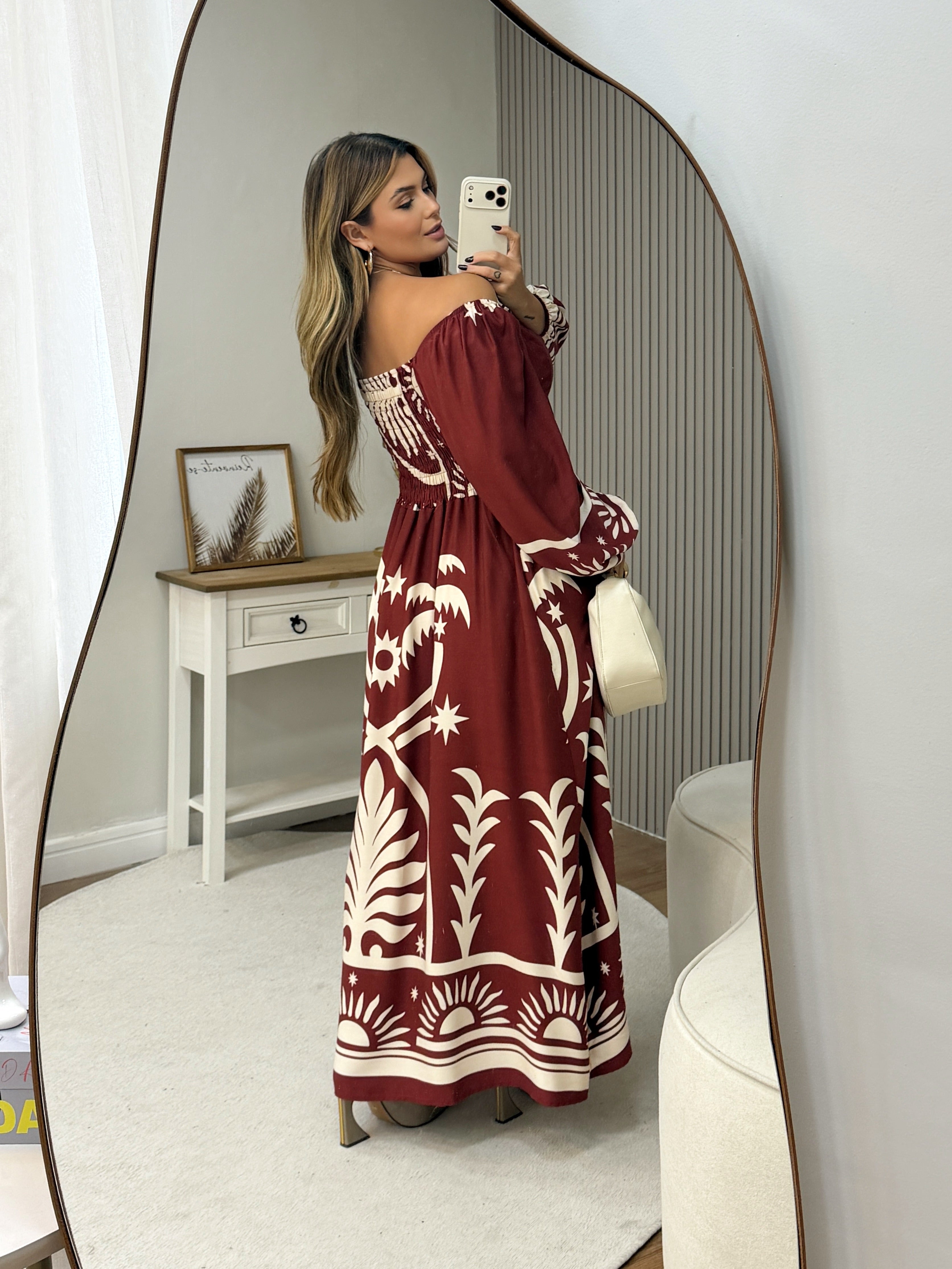 Vestido Veneza Manga Longa