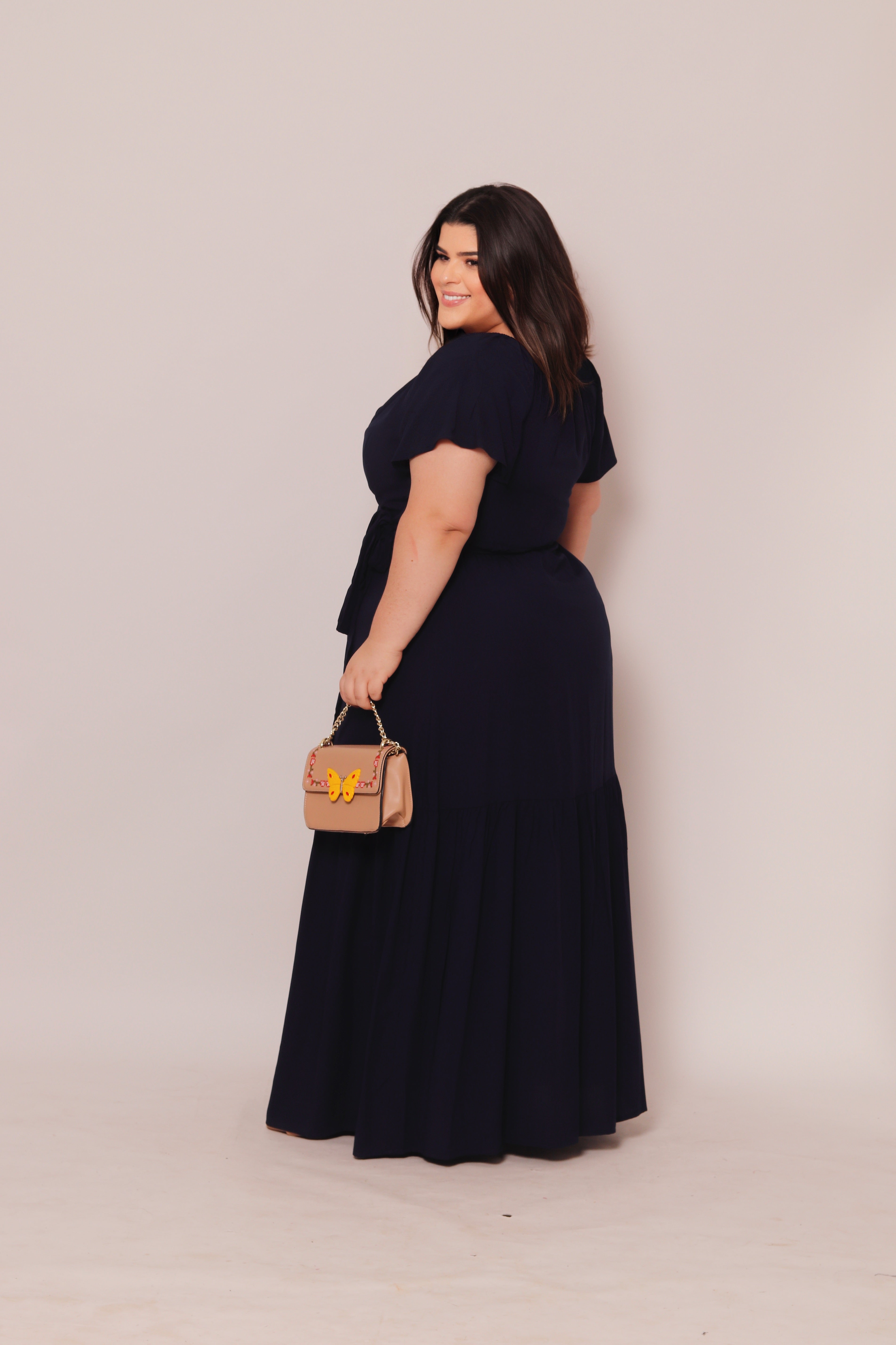 Vestido Plus Size Longo Sara