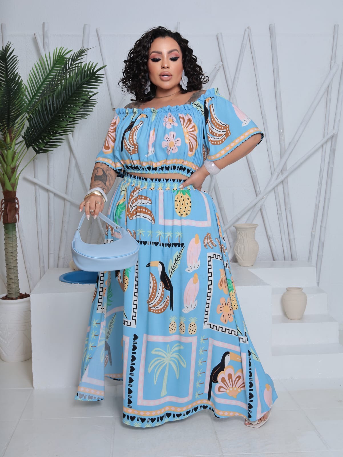 Conjunto Alícia estampado