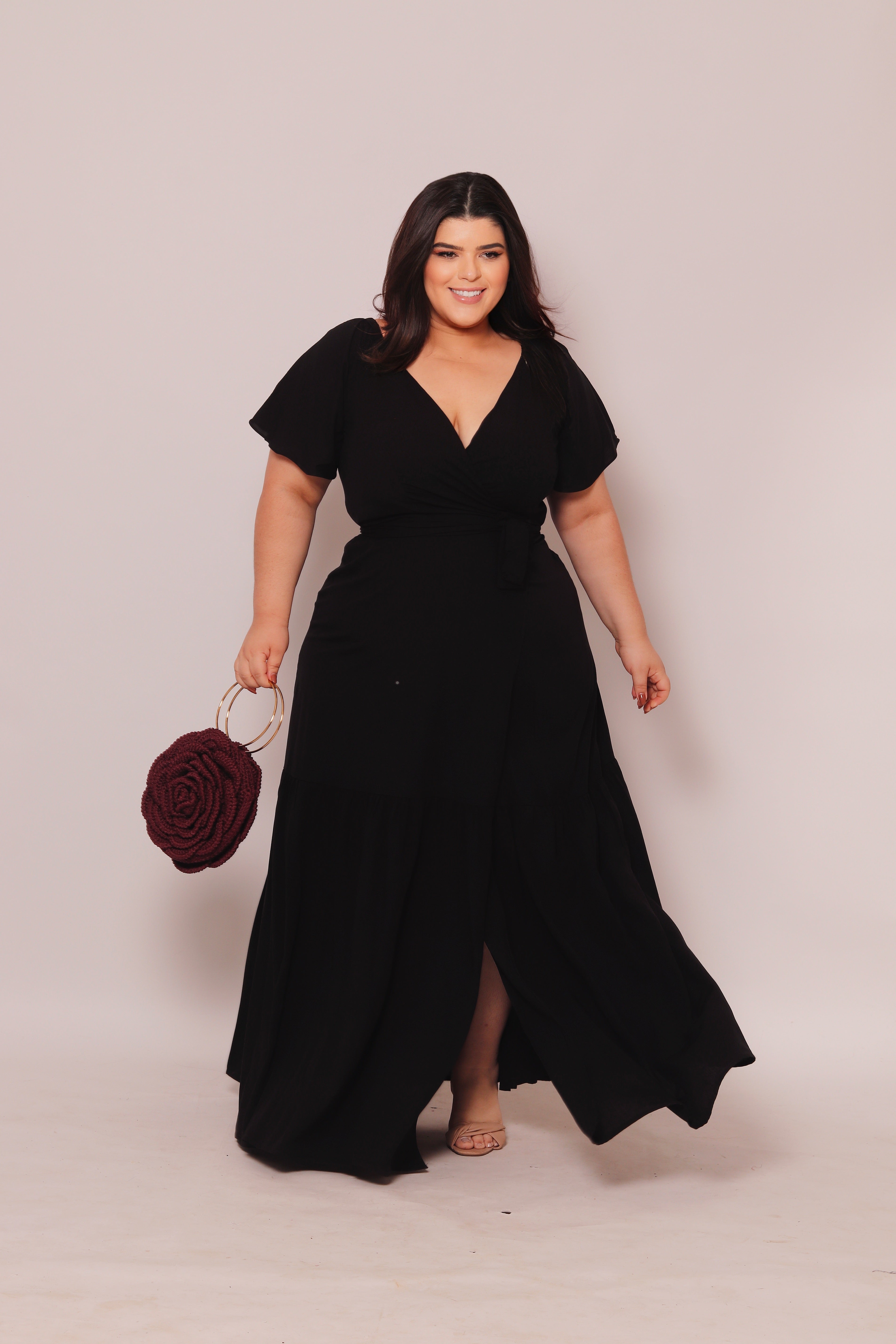 Vestido Plus Size Longo Sara