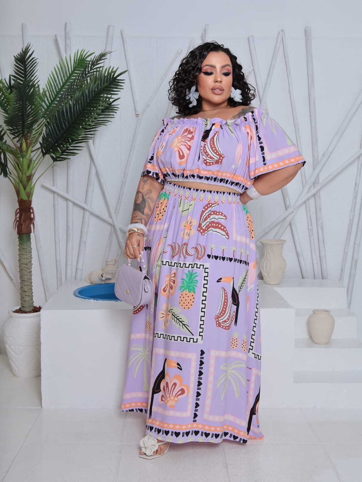 Conjunto Alícia estampado