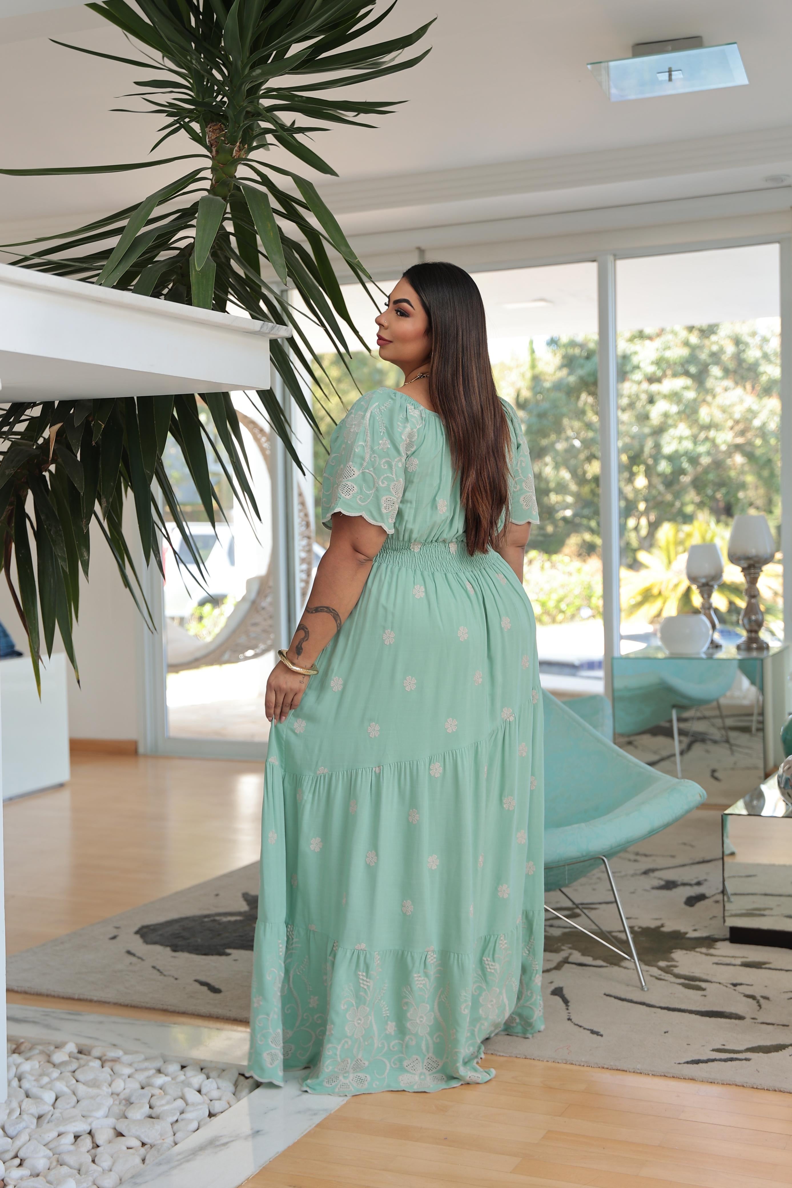 Vestido Alicy Bordado