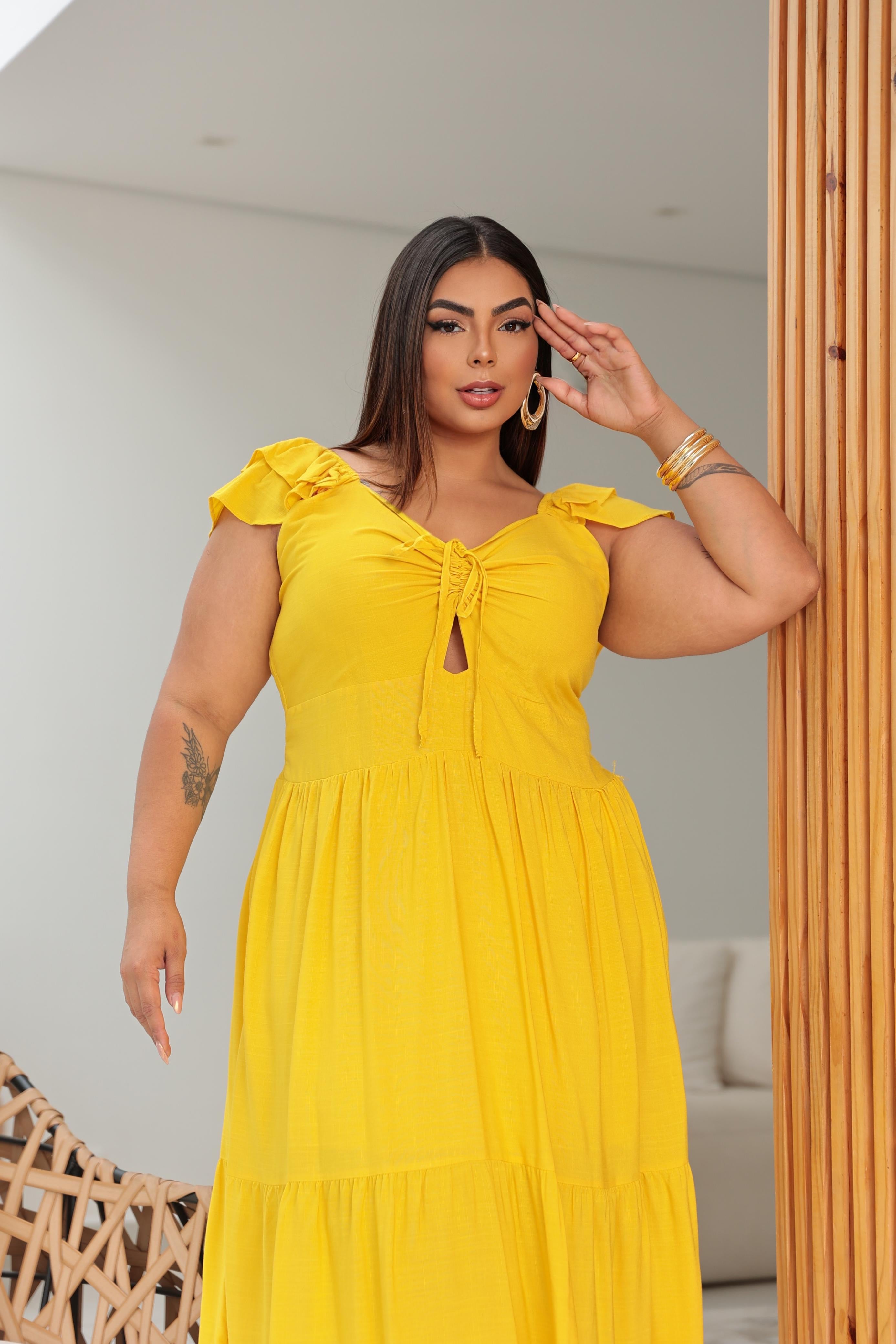 Vestido Fantini Viscolinho