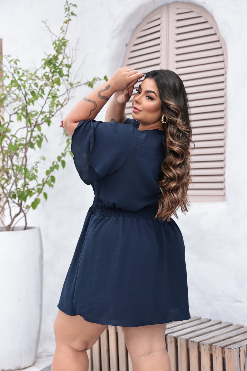 Macaquinho Shorts e Saia