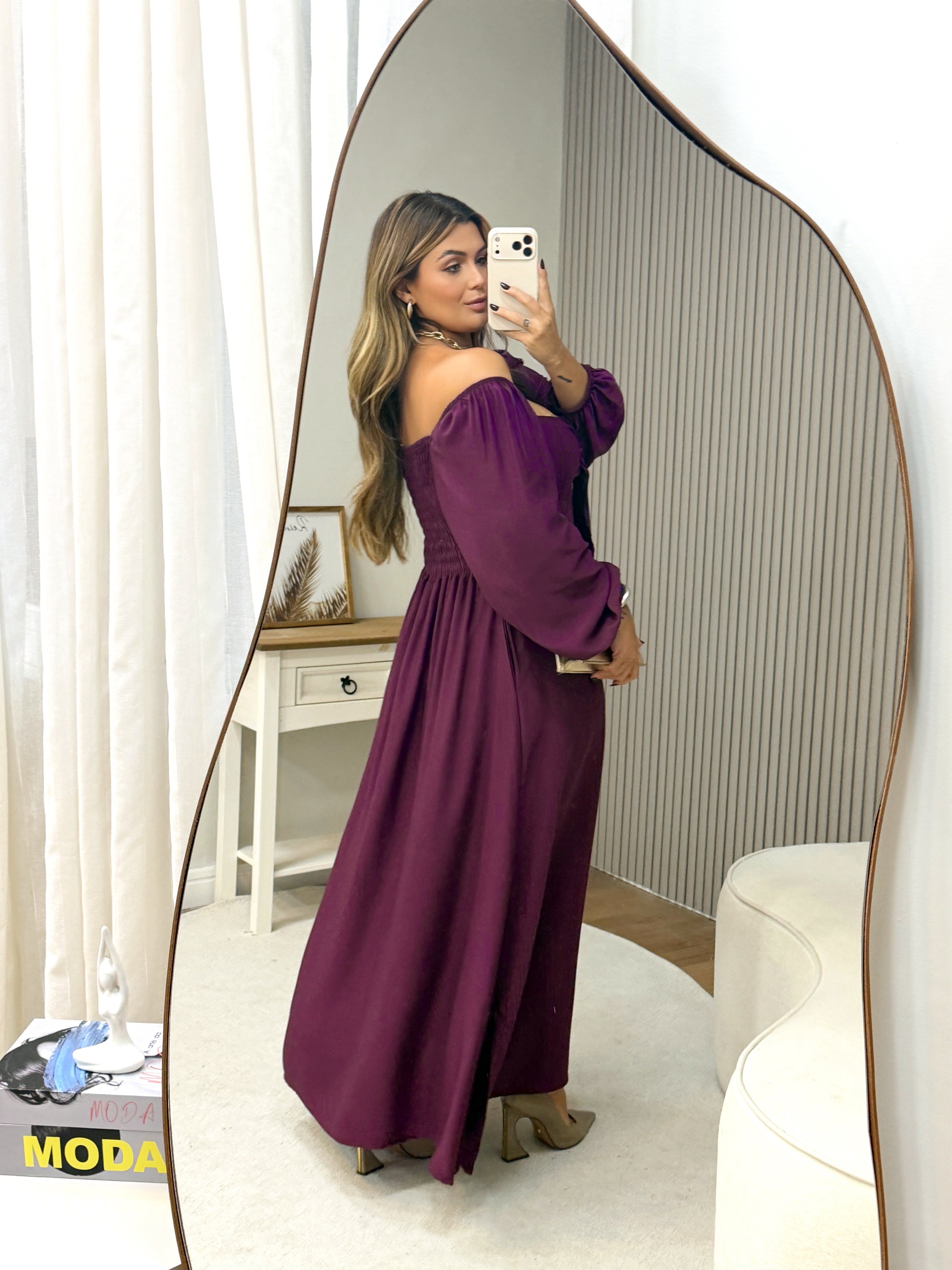 Vestido Veneza Manga Longa