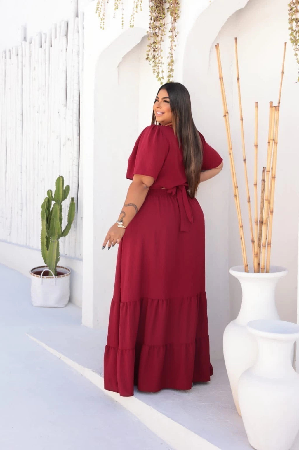 Conjunto Cropped e Saia