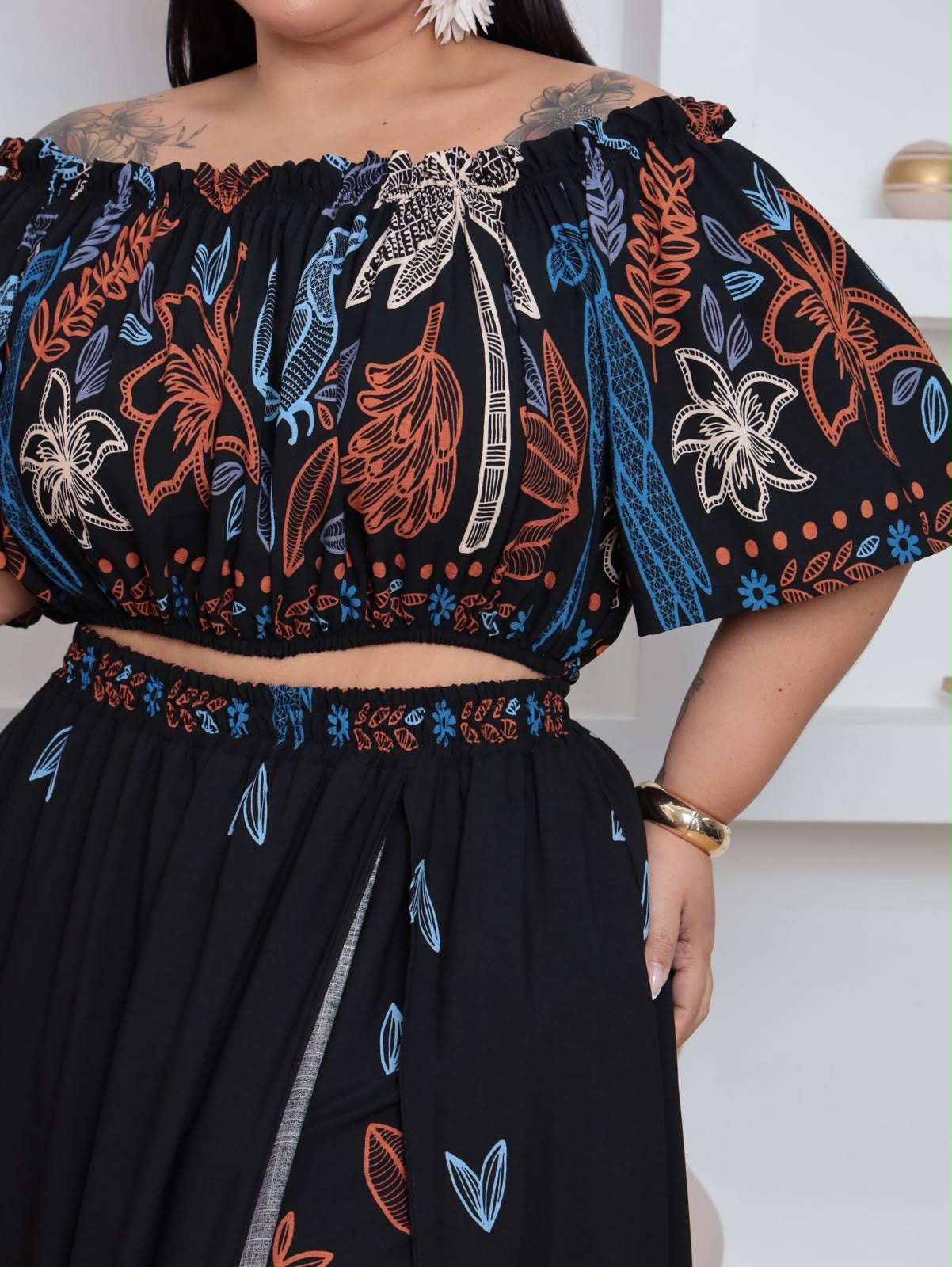 Conjunto Alícia estampado