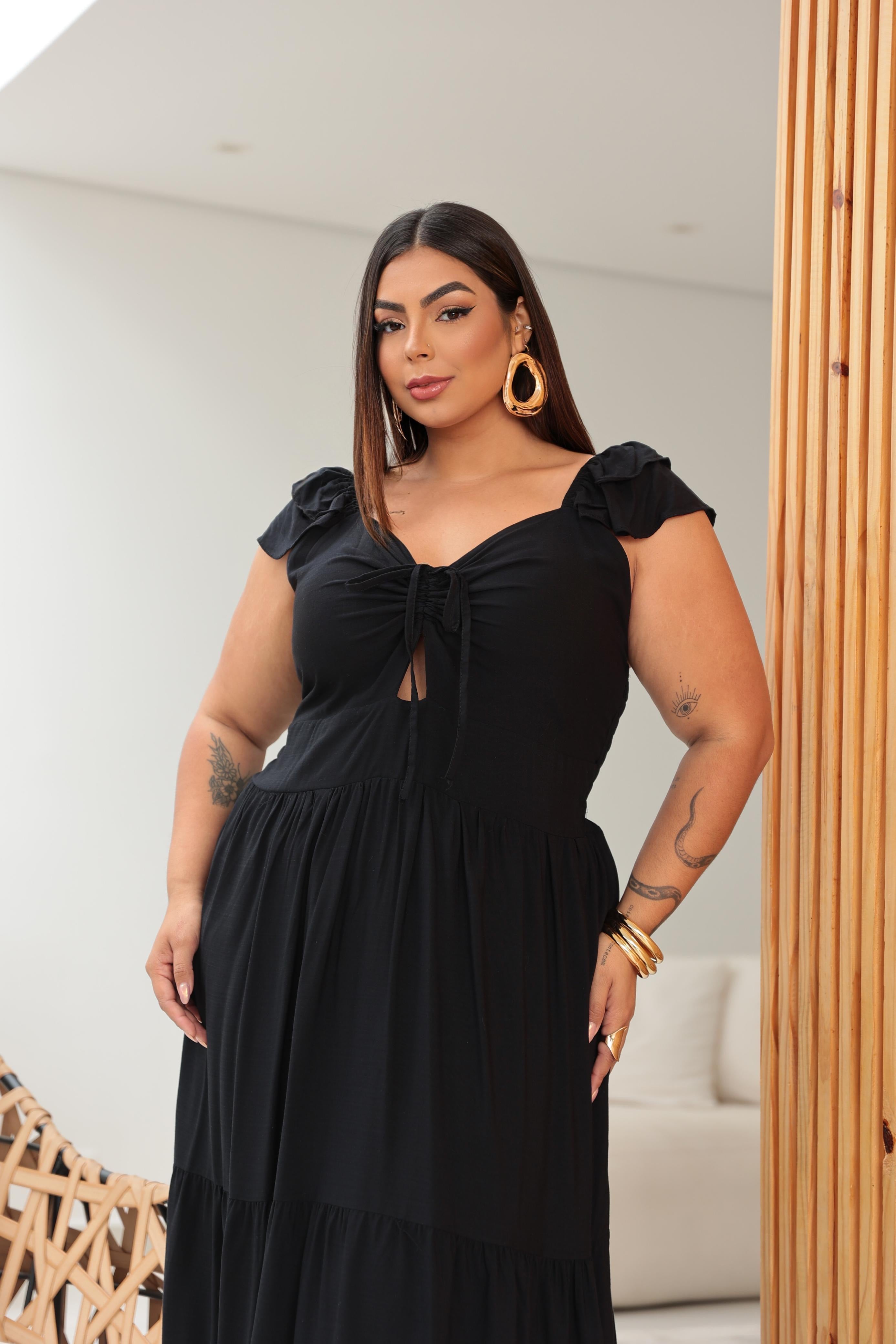 Vestido Fantini Viscolinho
