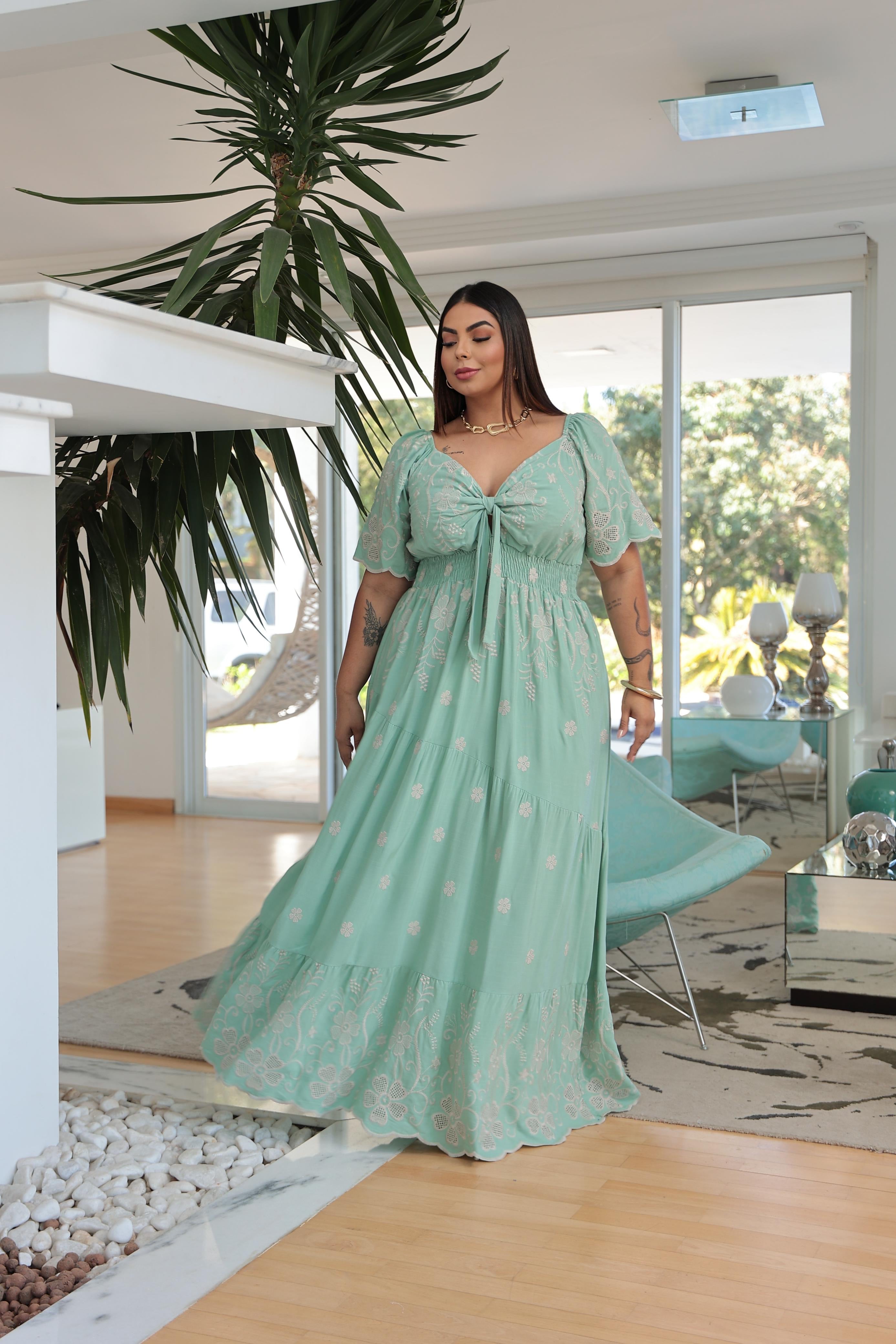 Vestido Alicy Bordado