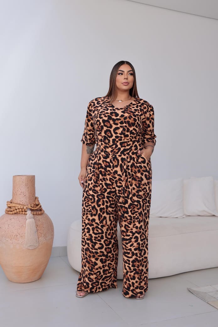 Macacão Dubai Animal Print