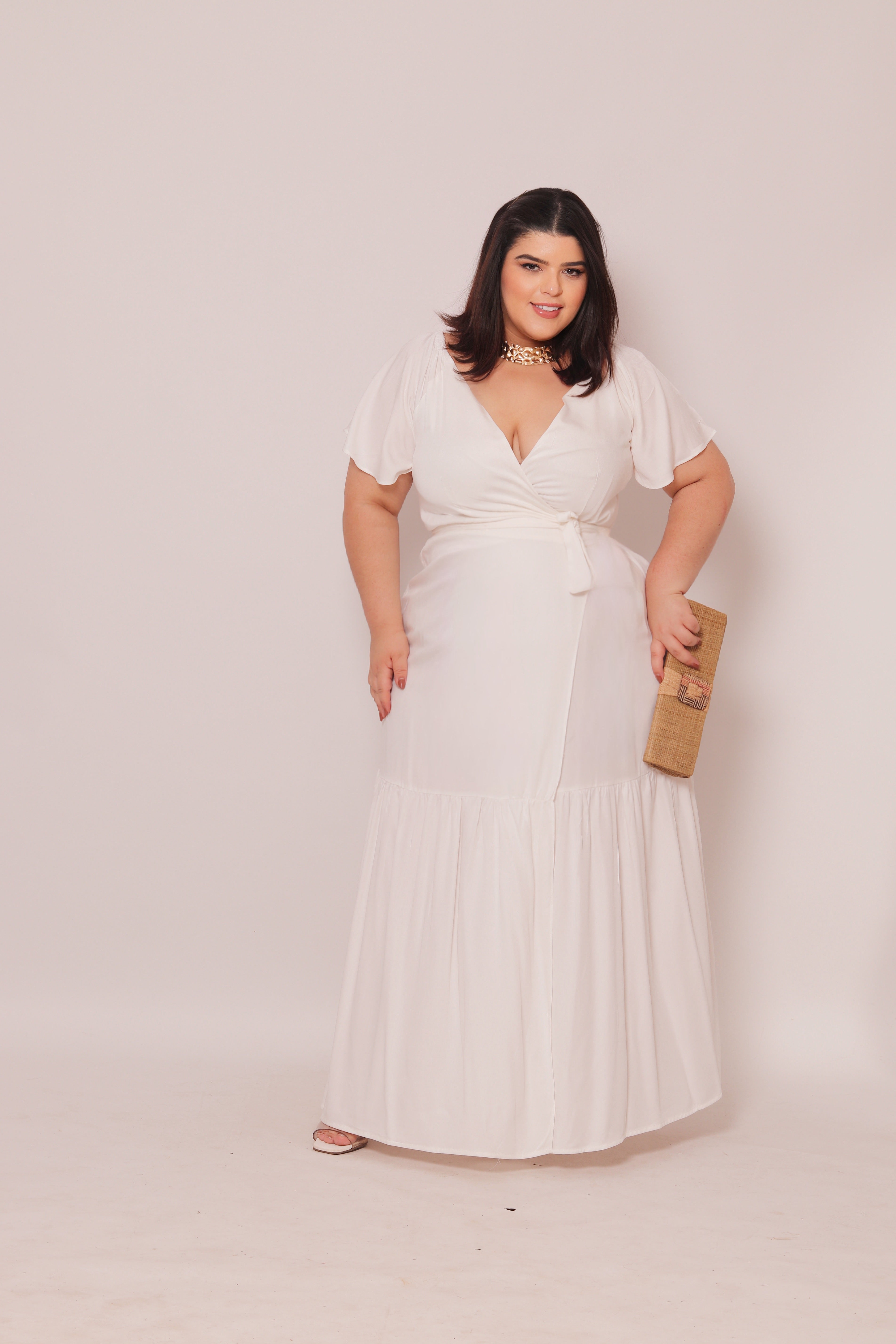 Vestido Plus Size Longo Sara