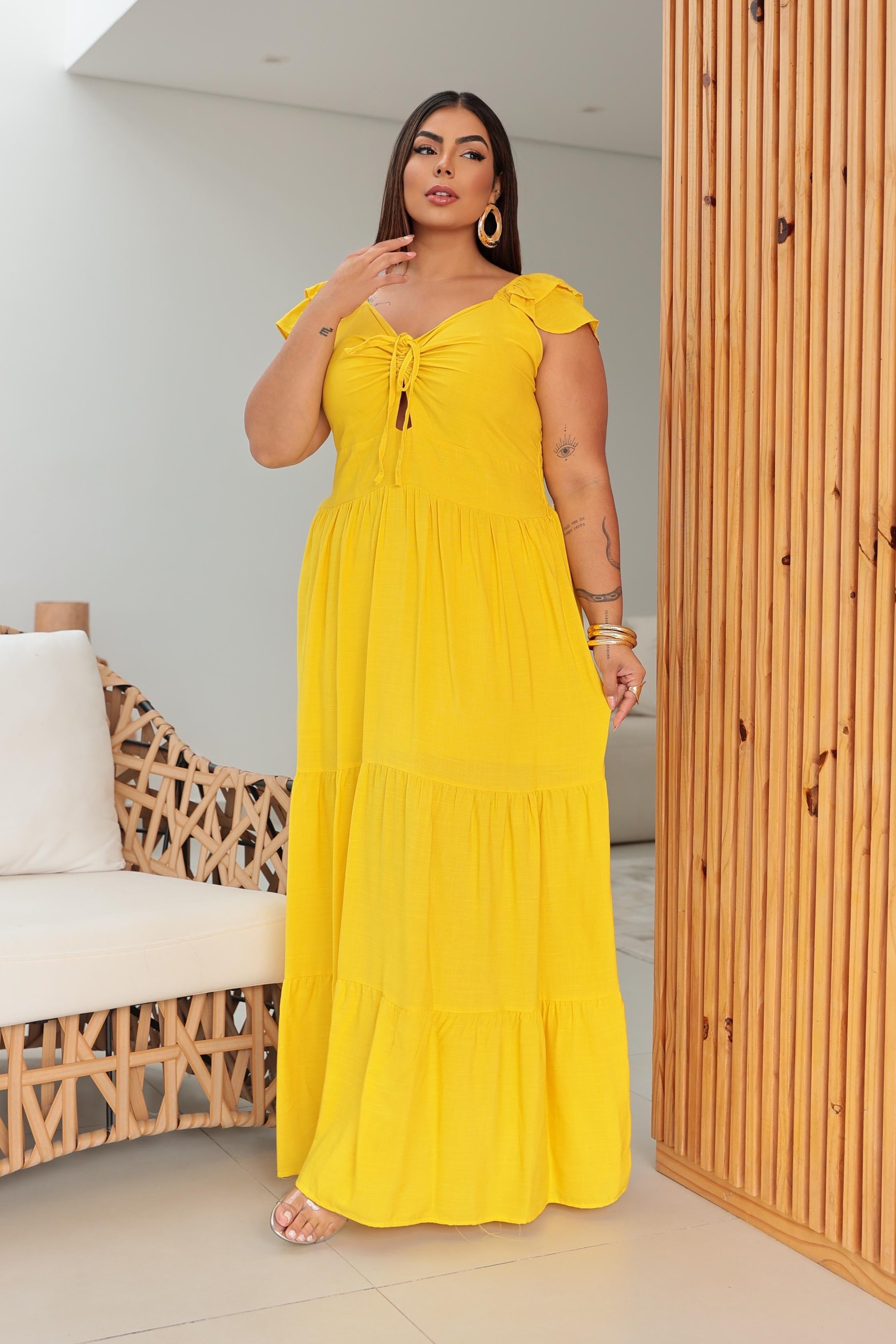 Vestido Fantini Viscolinho