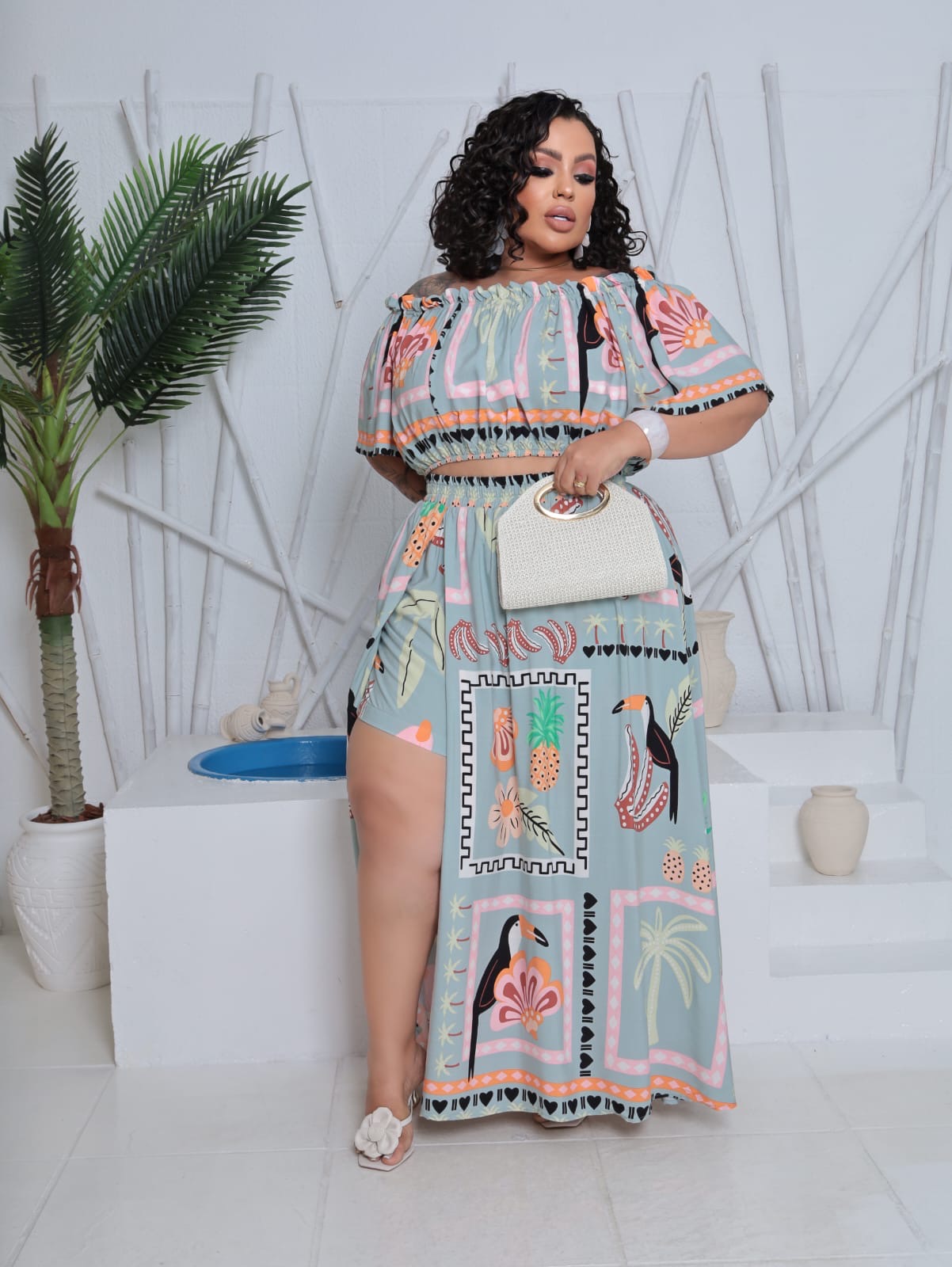 Conjunto Alícia estampado