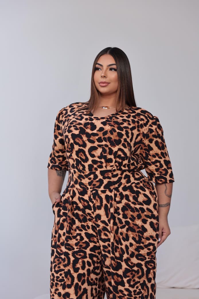 Macacão Dubai Animal Print