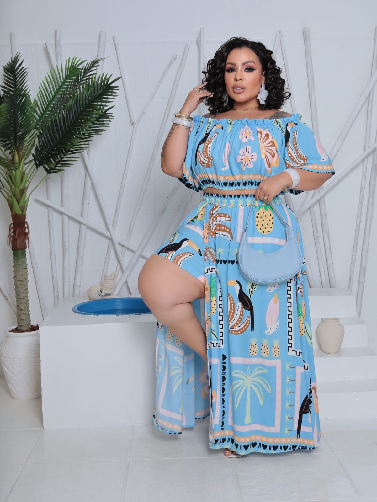 Conjunto Alícia estampado