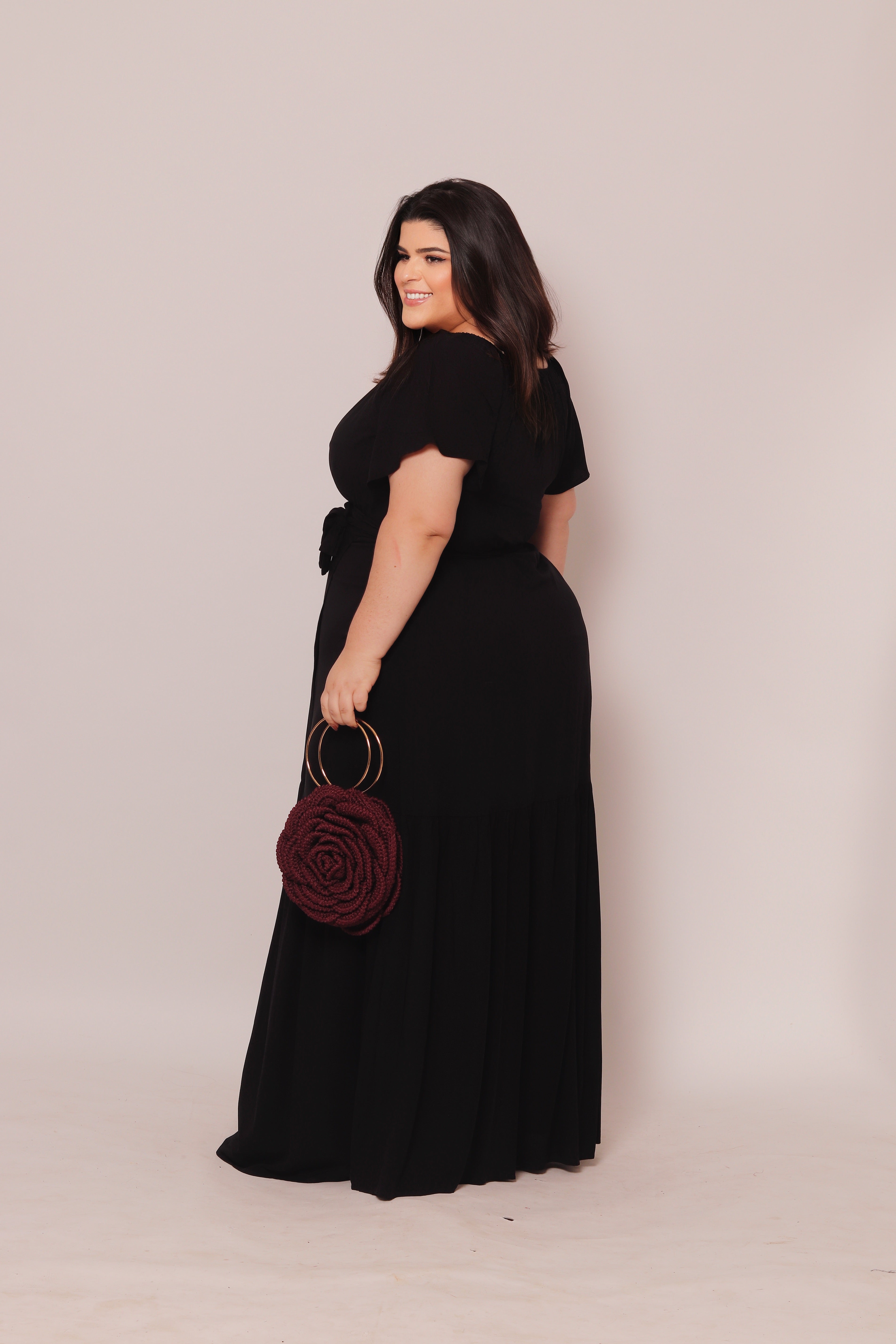 Vestido Plus Size Longo Sara