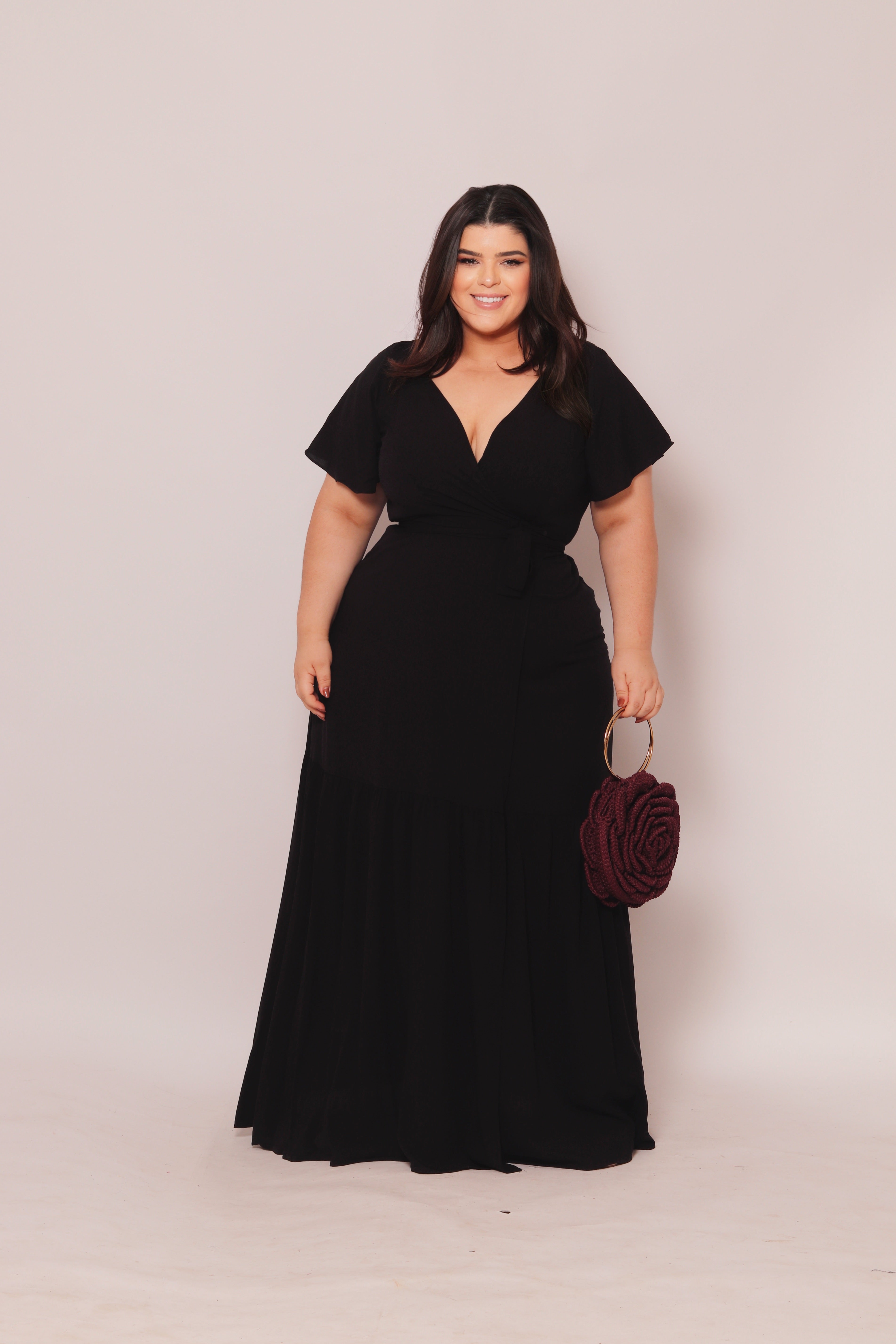 Vestido Plus Size Longo Sara