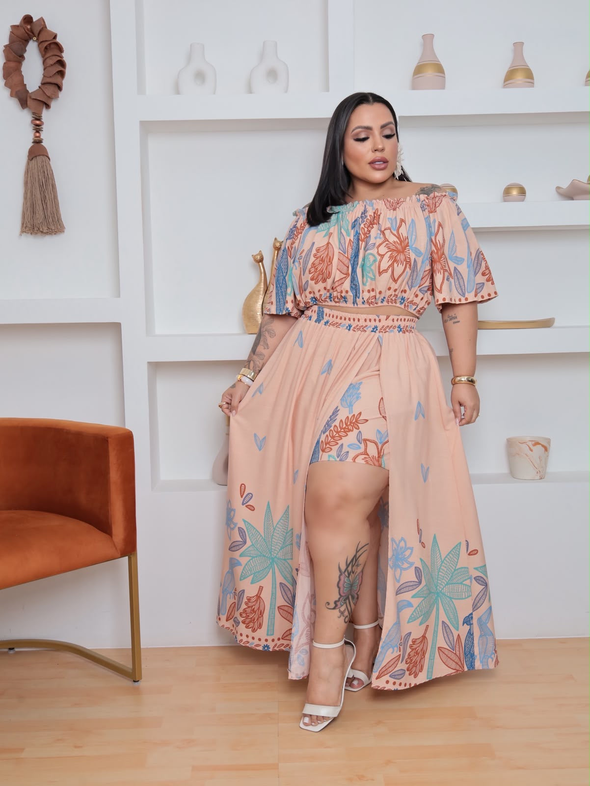 Conjunto Alícia estampado
