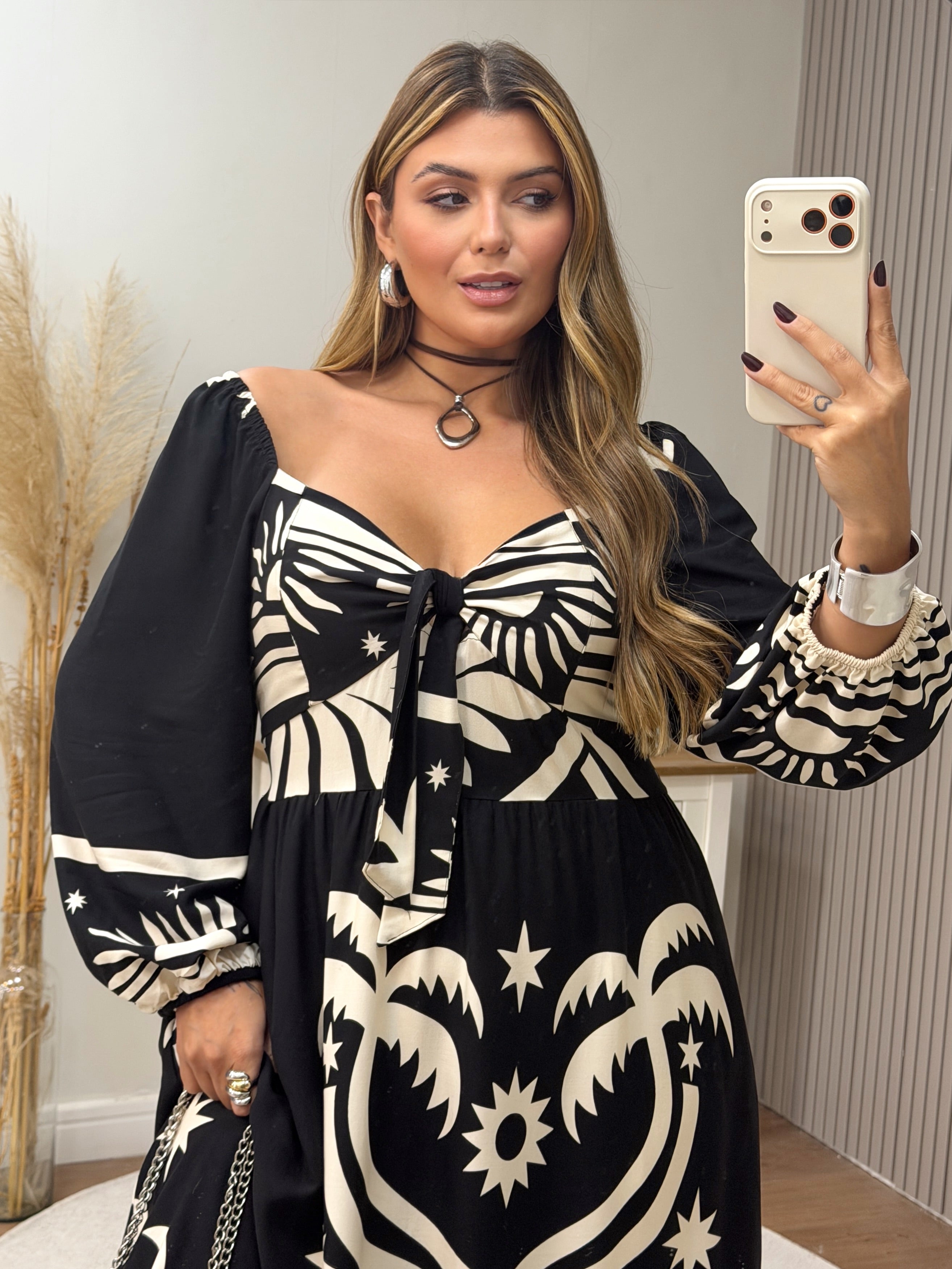Vestido Veneza Manga Longa