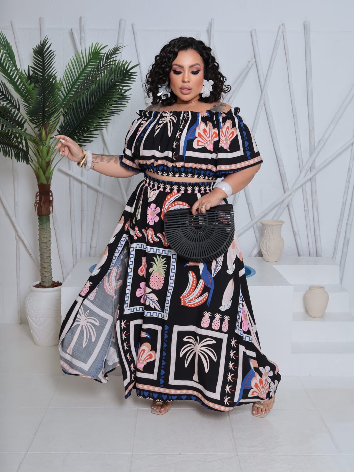 Conjunto Alícia estampado