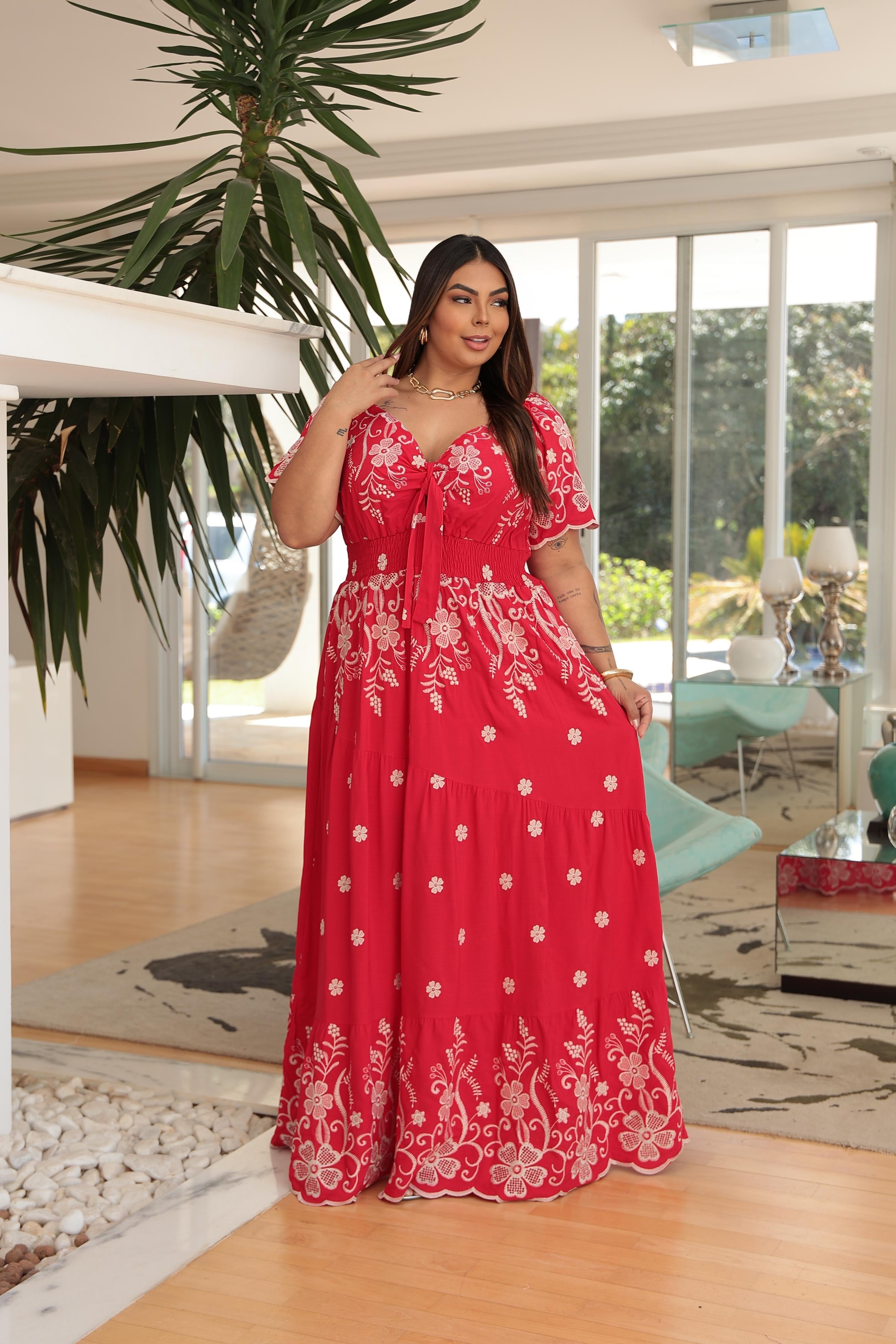 Vestido Alicy Bordado