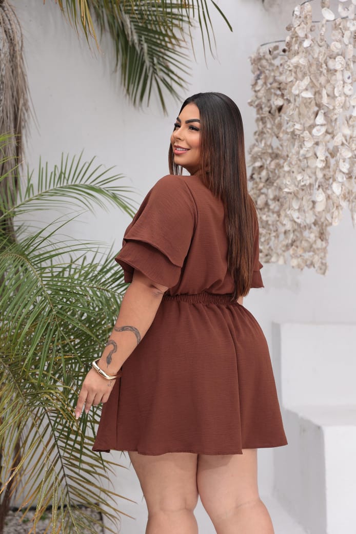 Macaquinho Shorts e Saia