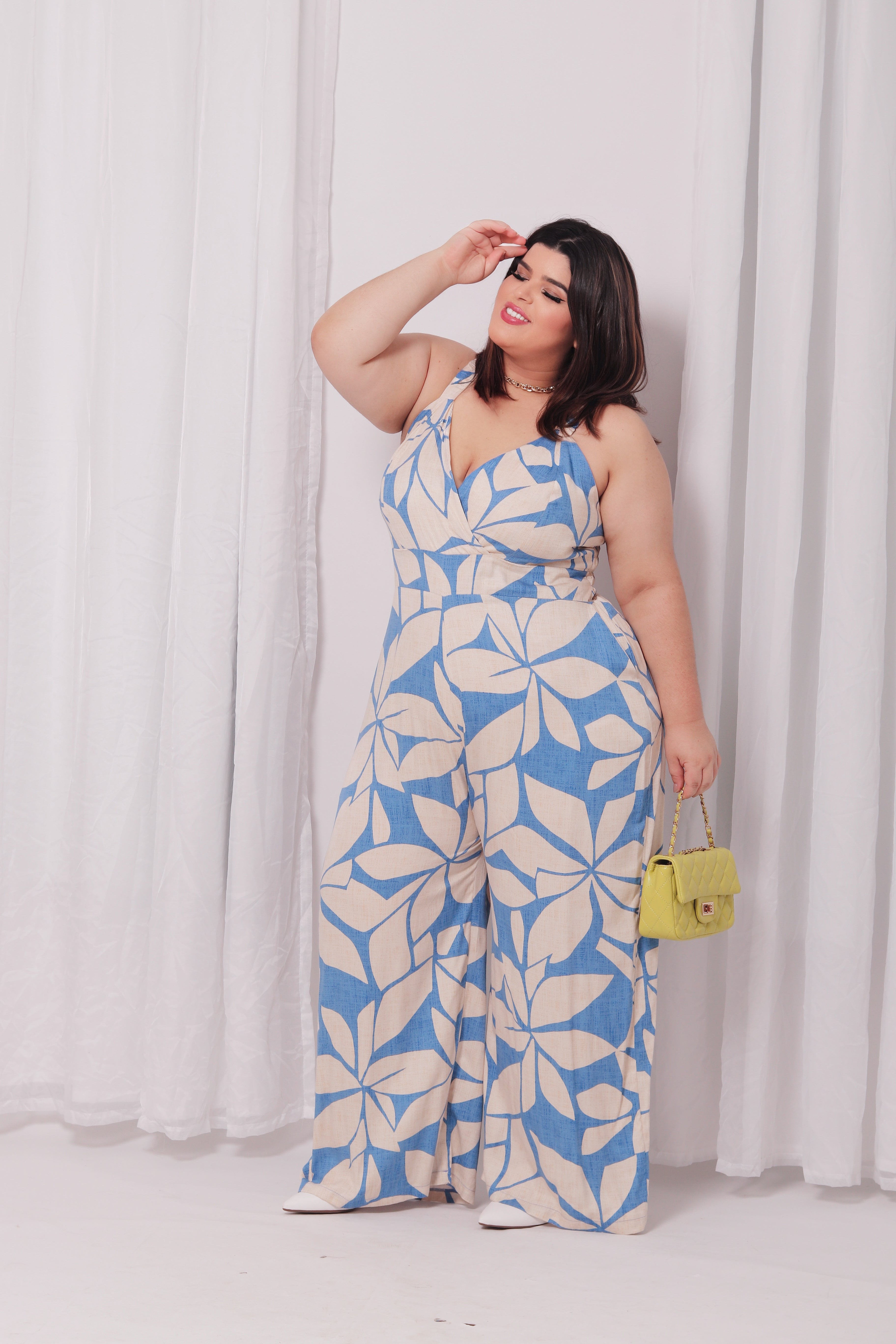 Macacão Alça Estampado