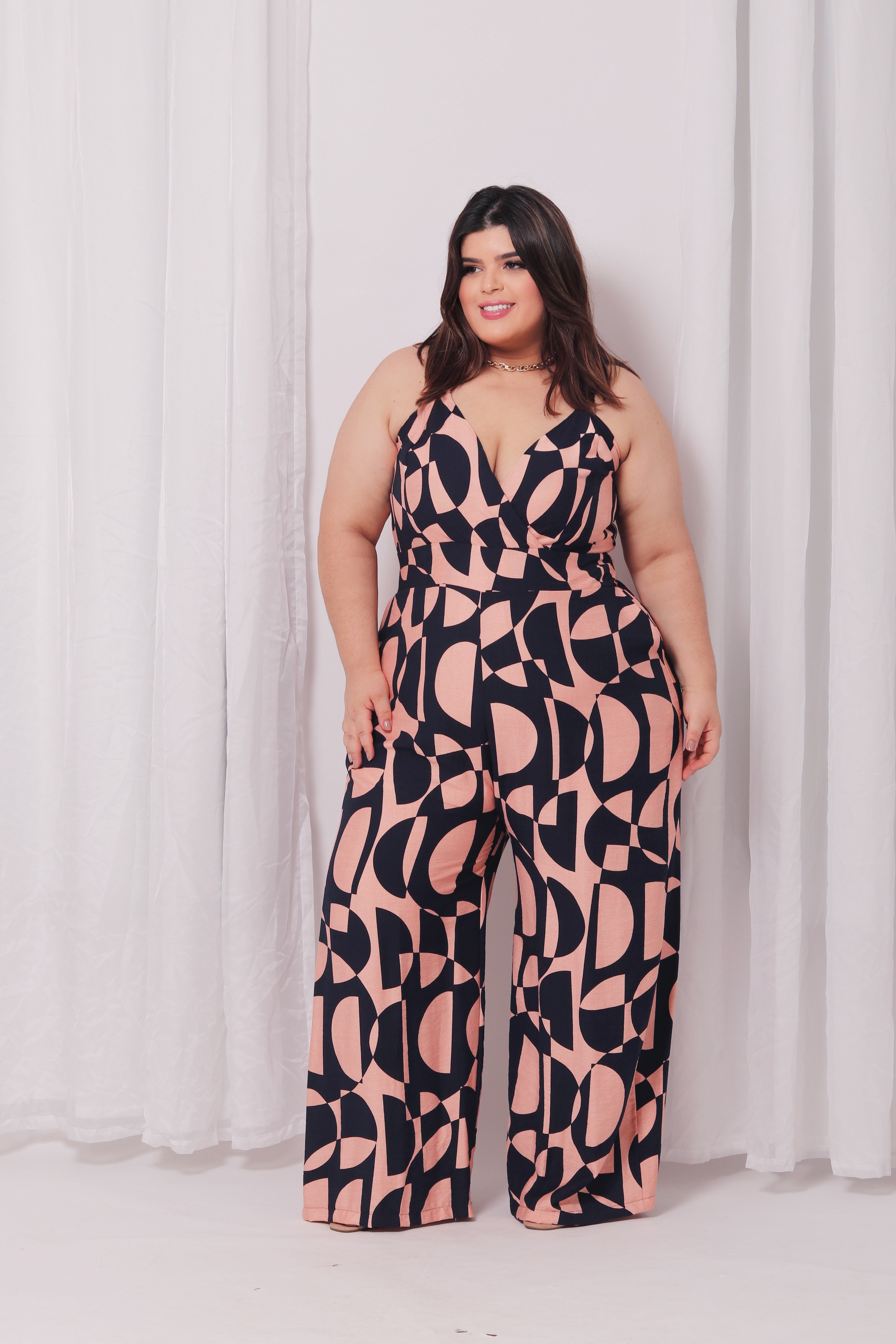 Macacão Alça Estampado