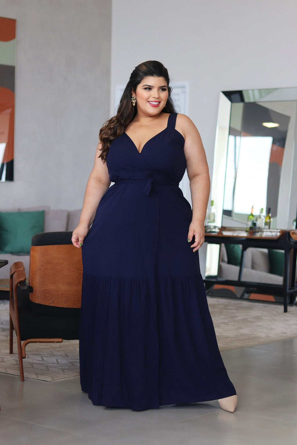 Vestido Liz Azul Marinho