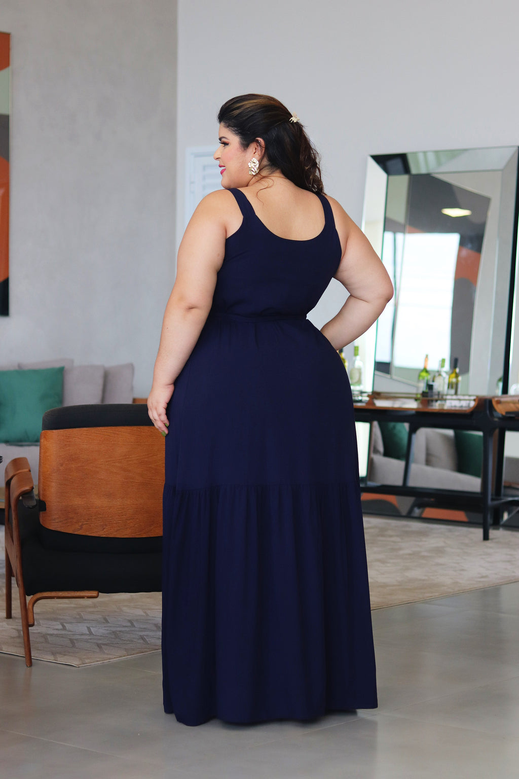 Vestido Liz Azul Marinho