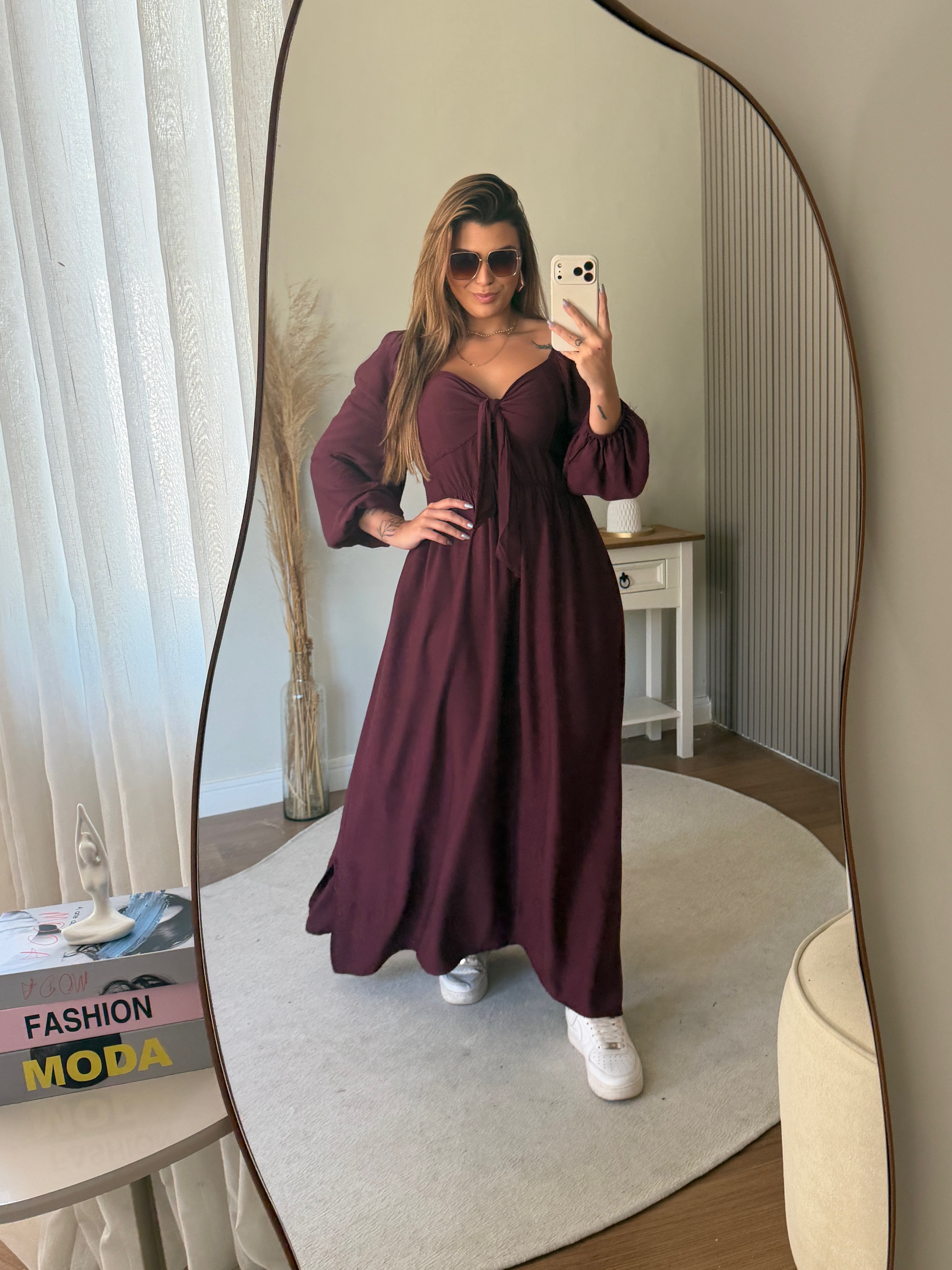Vestido Veneza Manga Longa