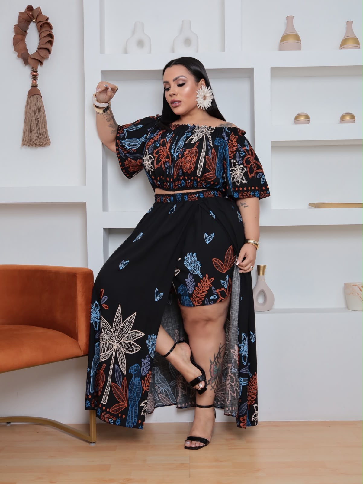 Conjunto Alícia estampado