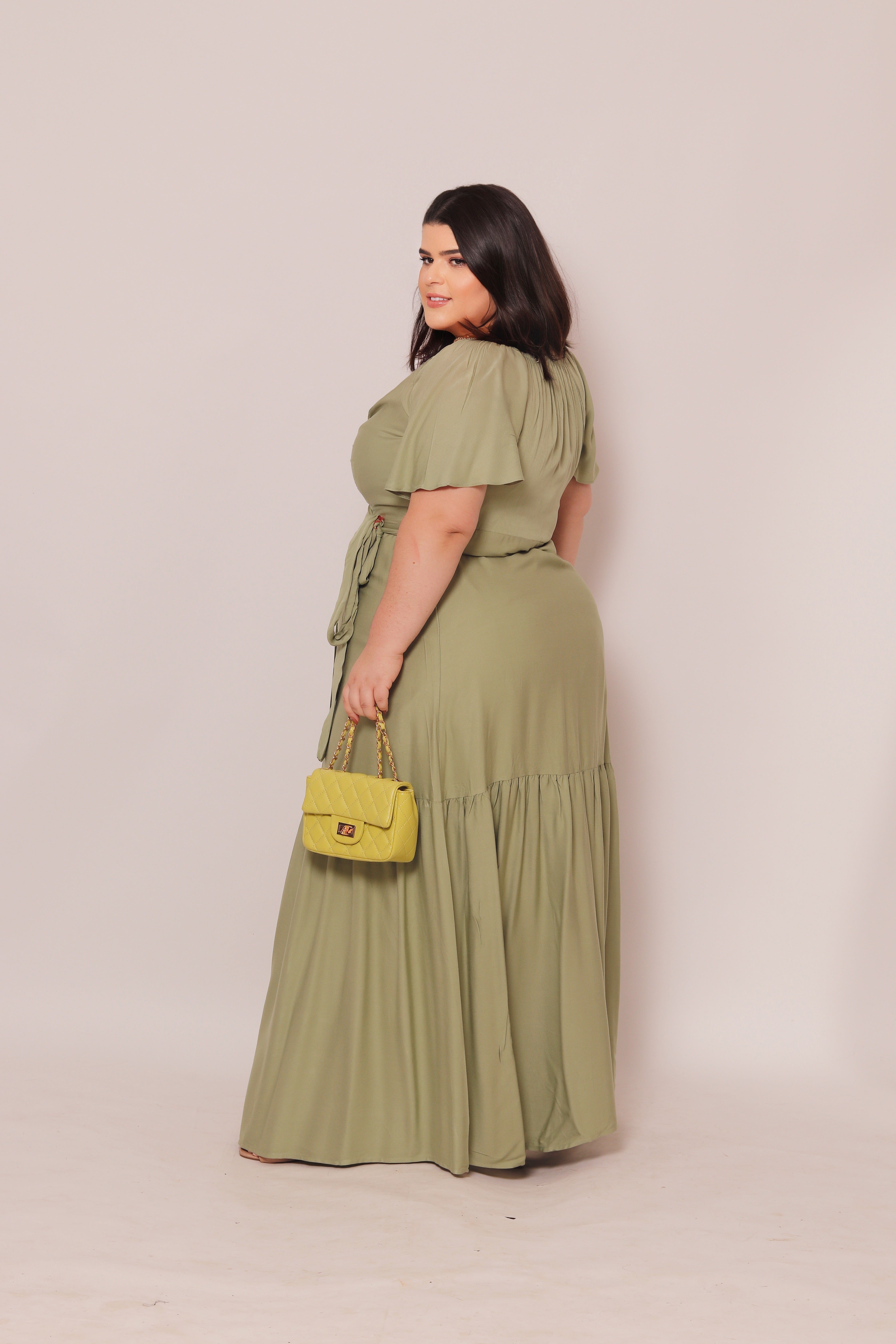 Vestido Plus Size Longo Sara
