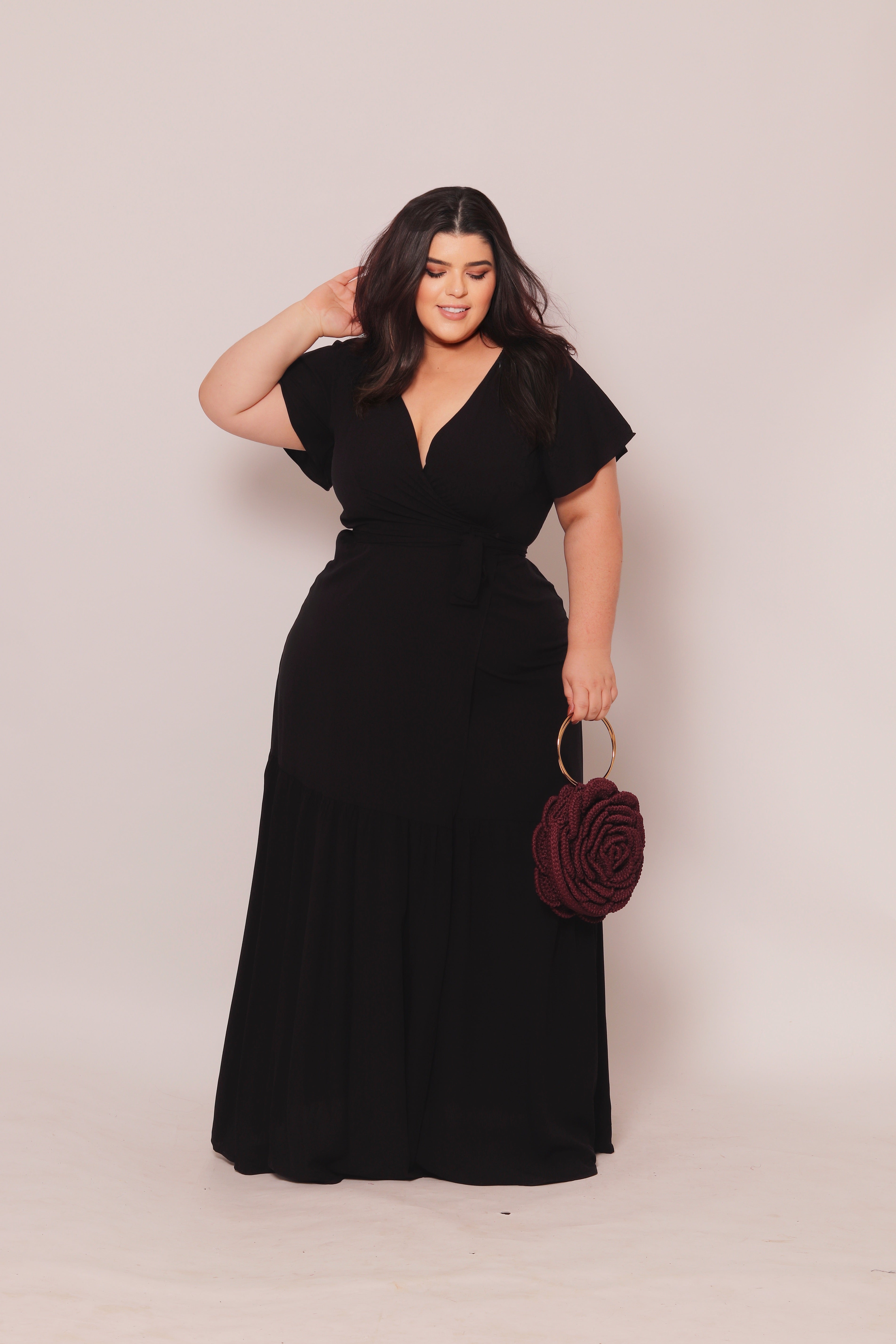 Vestido Plus Size Longo Sara