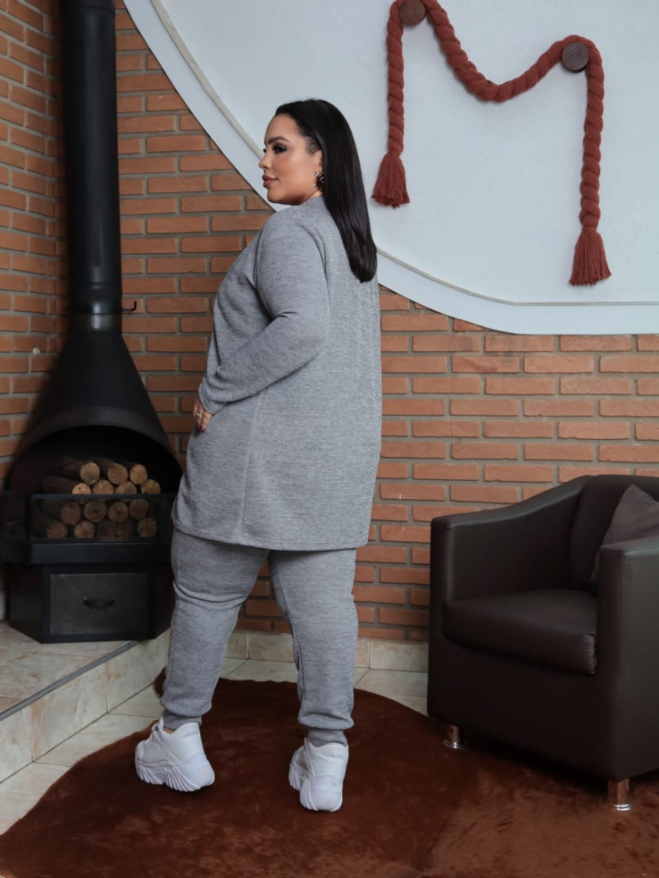 Trijunto Cozy Urban em Malha Rib