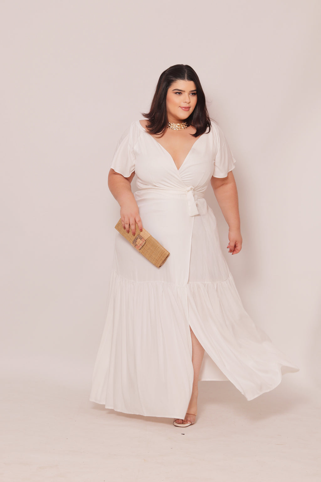 Vestido Plus Size Longo Sara
