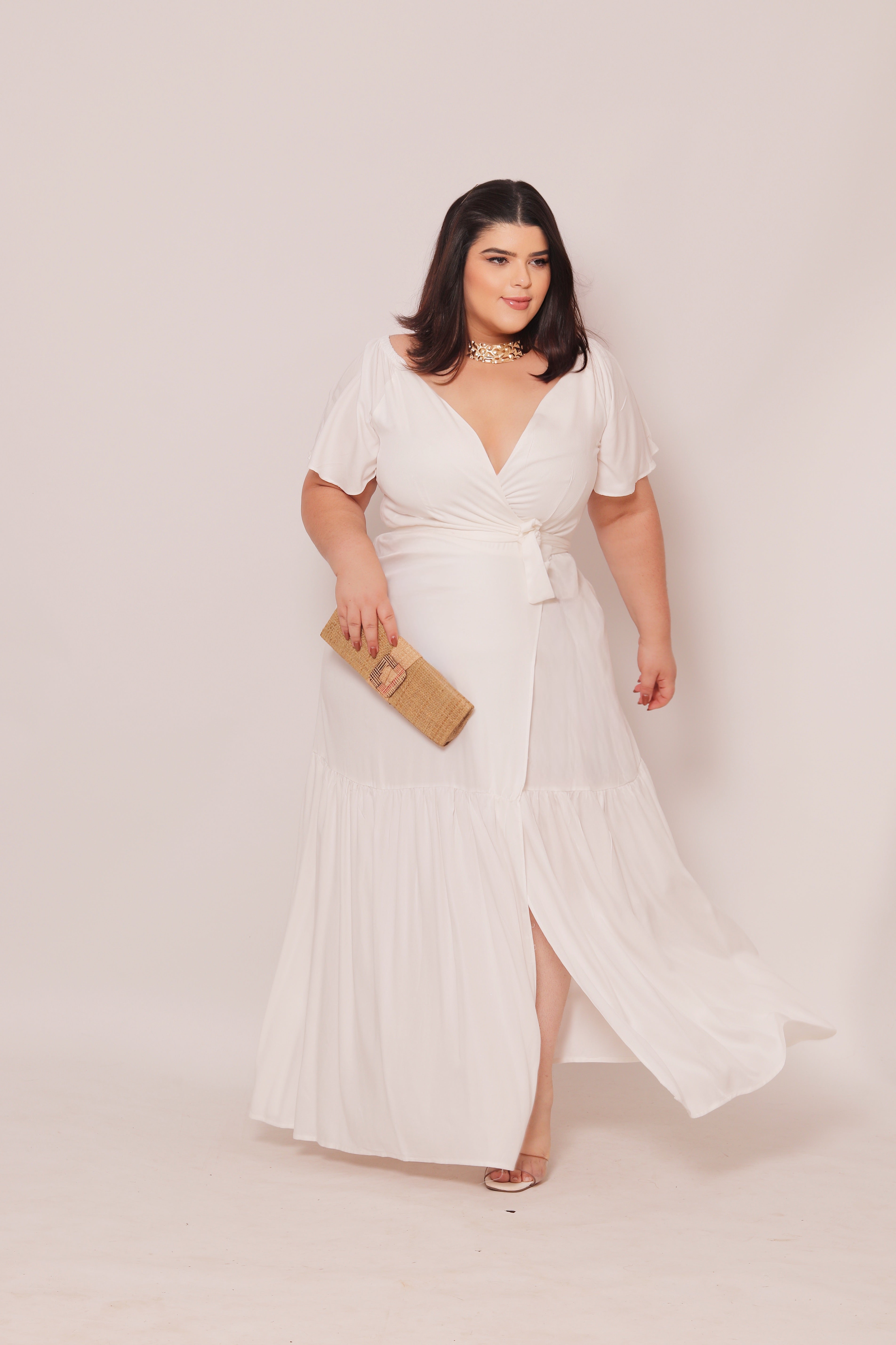 Vestido Plus Size Longo Sara
