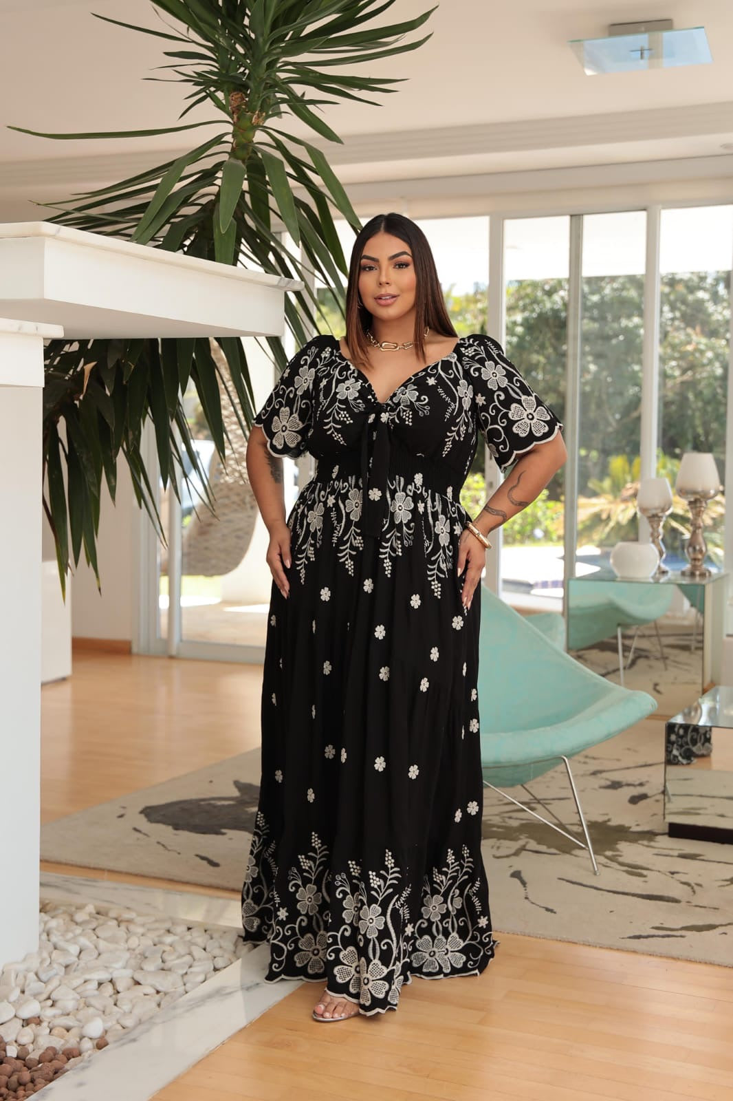 Vestido Alicy Bordado