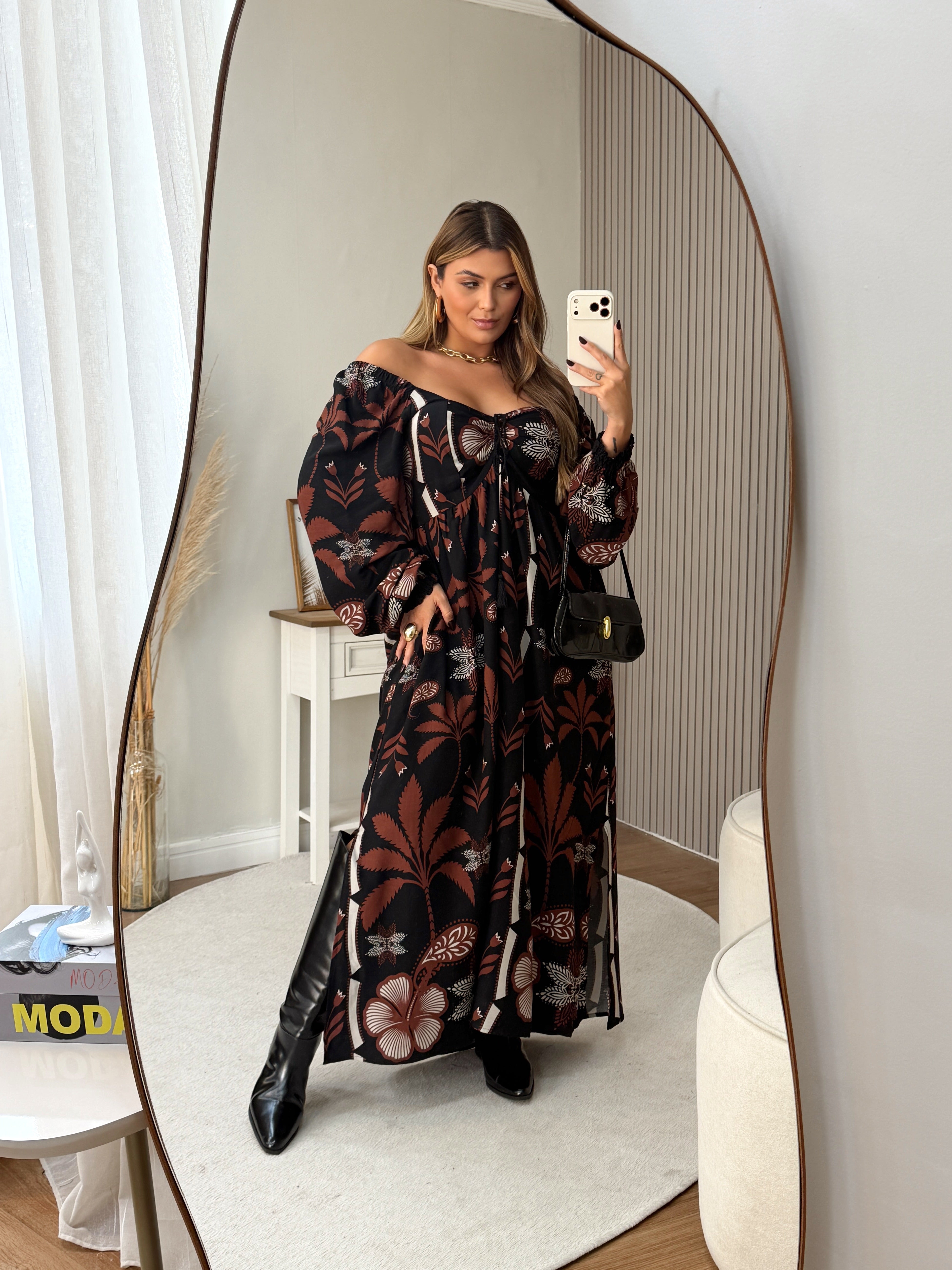 Vestido Turquia Manga longa