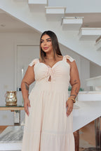 Vestido Plus Size Longo Alça Fantini