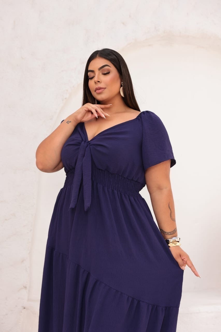 Vestido Isis Azul Marinho