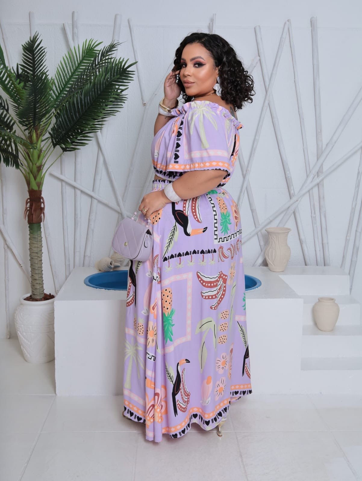 Conjunto Alícia estampado